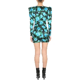 فستان قصير من الساتان