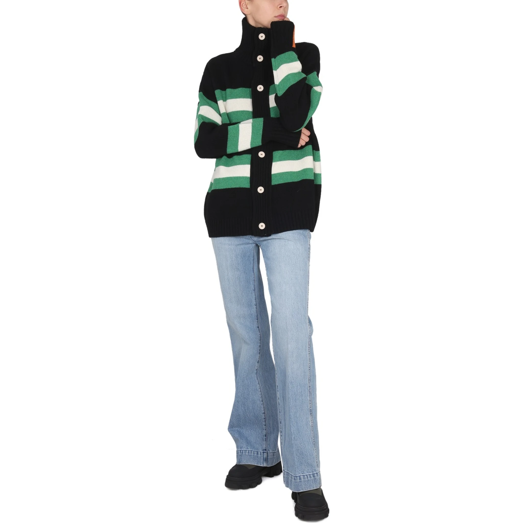 TURTLENECK CARDIGAN