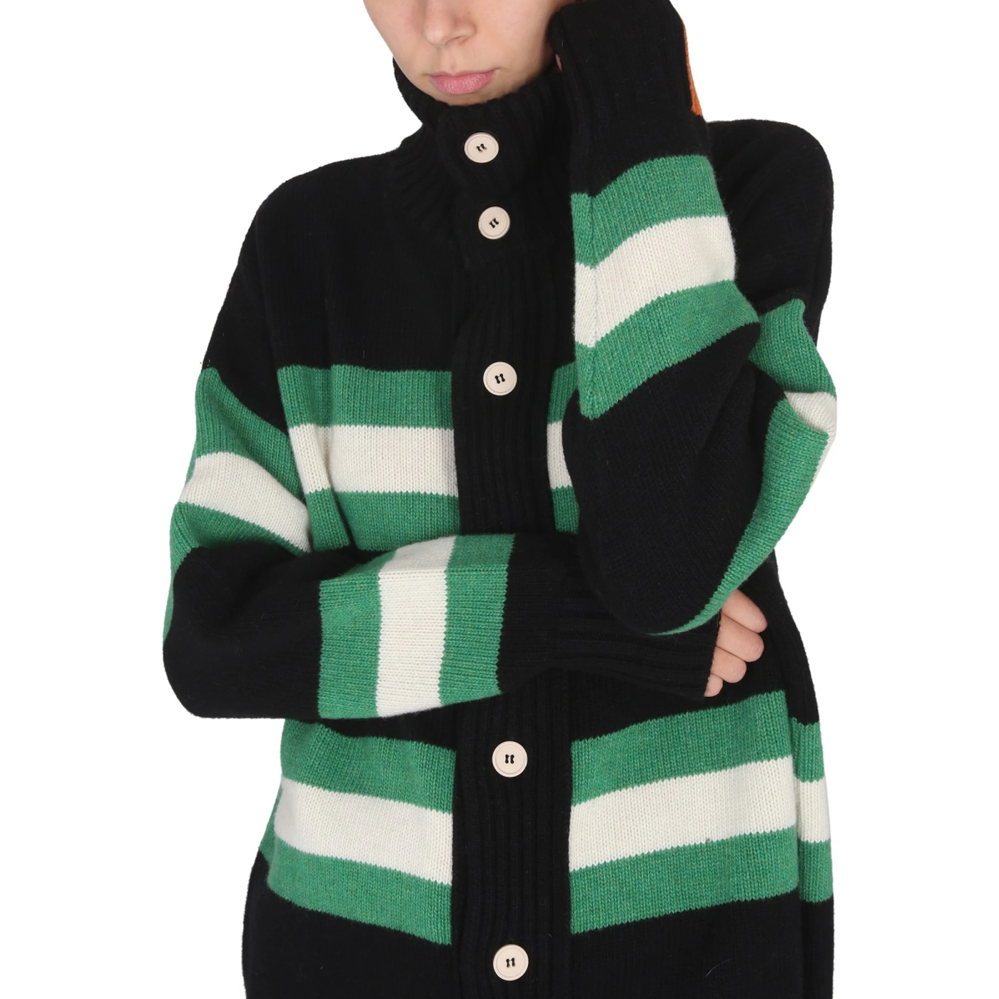 TURTLENECK CARDIGAN