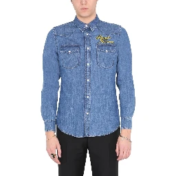 SHIRT WITH EMBROIDERED LOGO