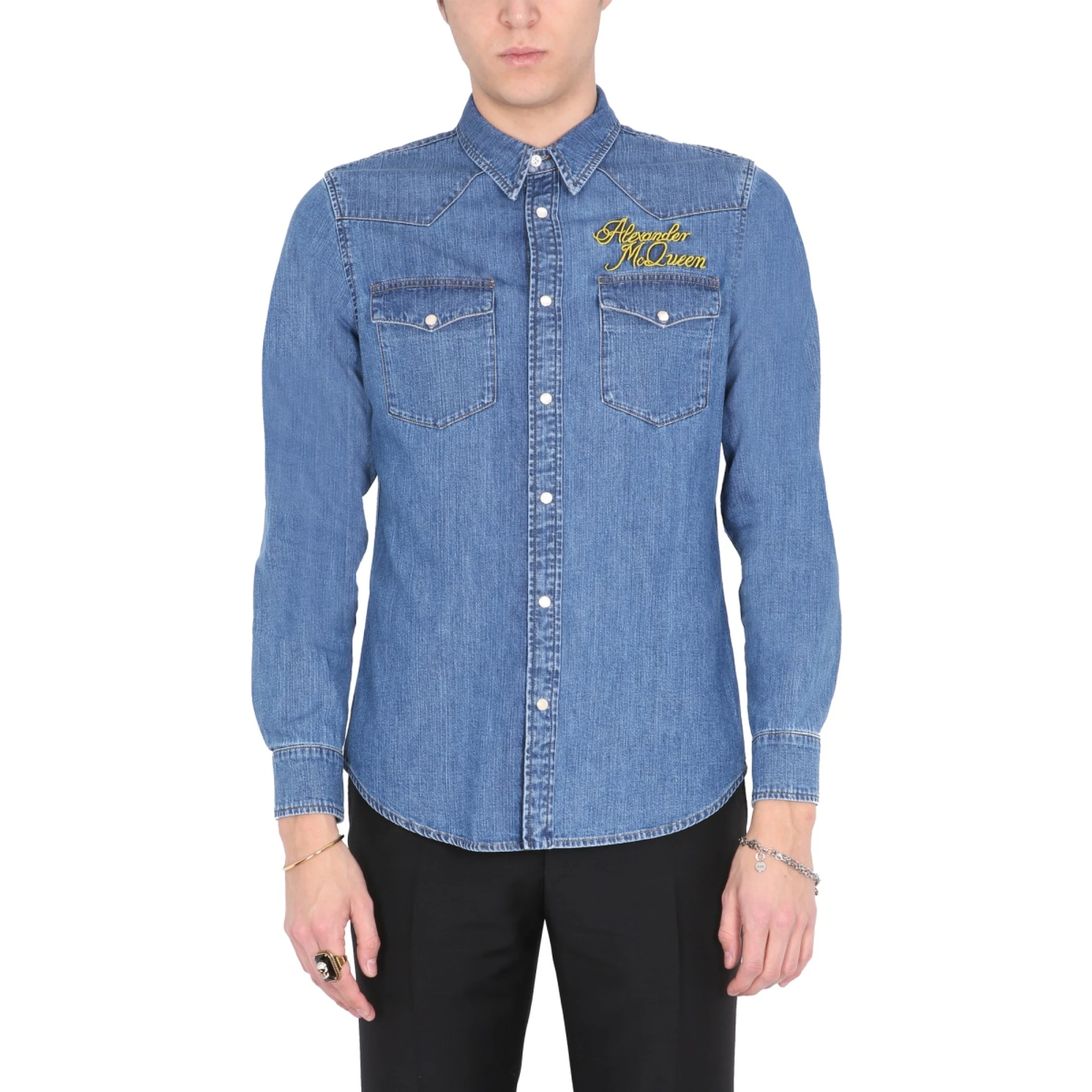 SHIRT WITH EMBROIDERED LOGO