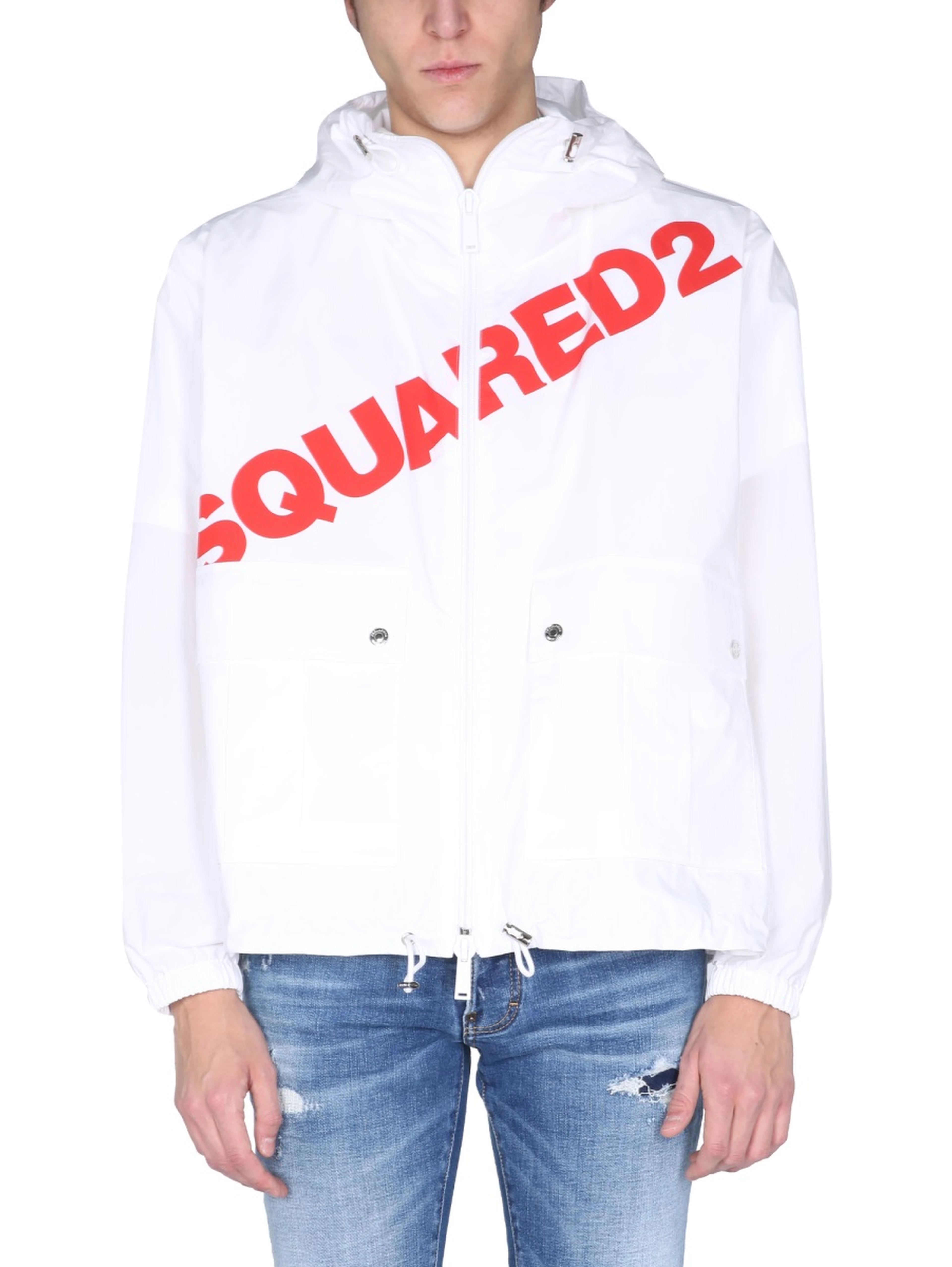 JACKET WITH LOGO PRINT