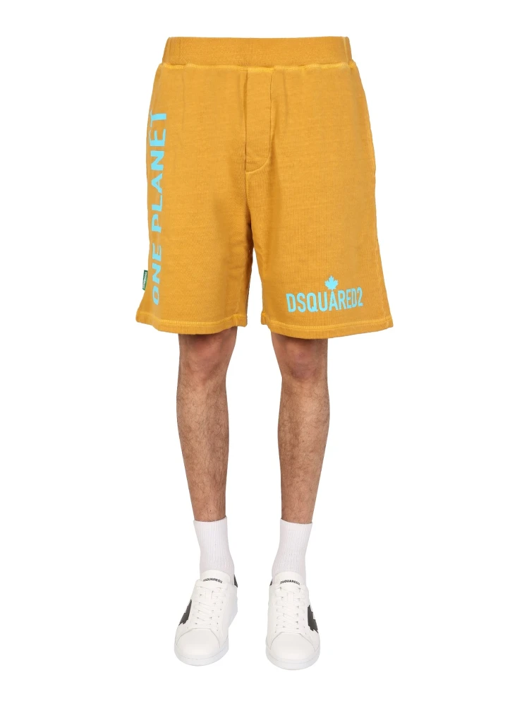 "ONE LIFE ONE PLANET" BERMUDA SHORTS