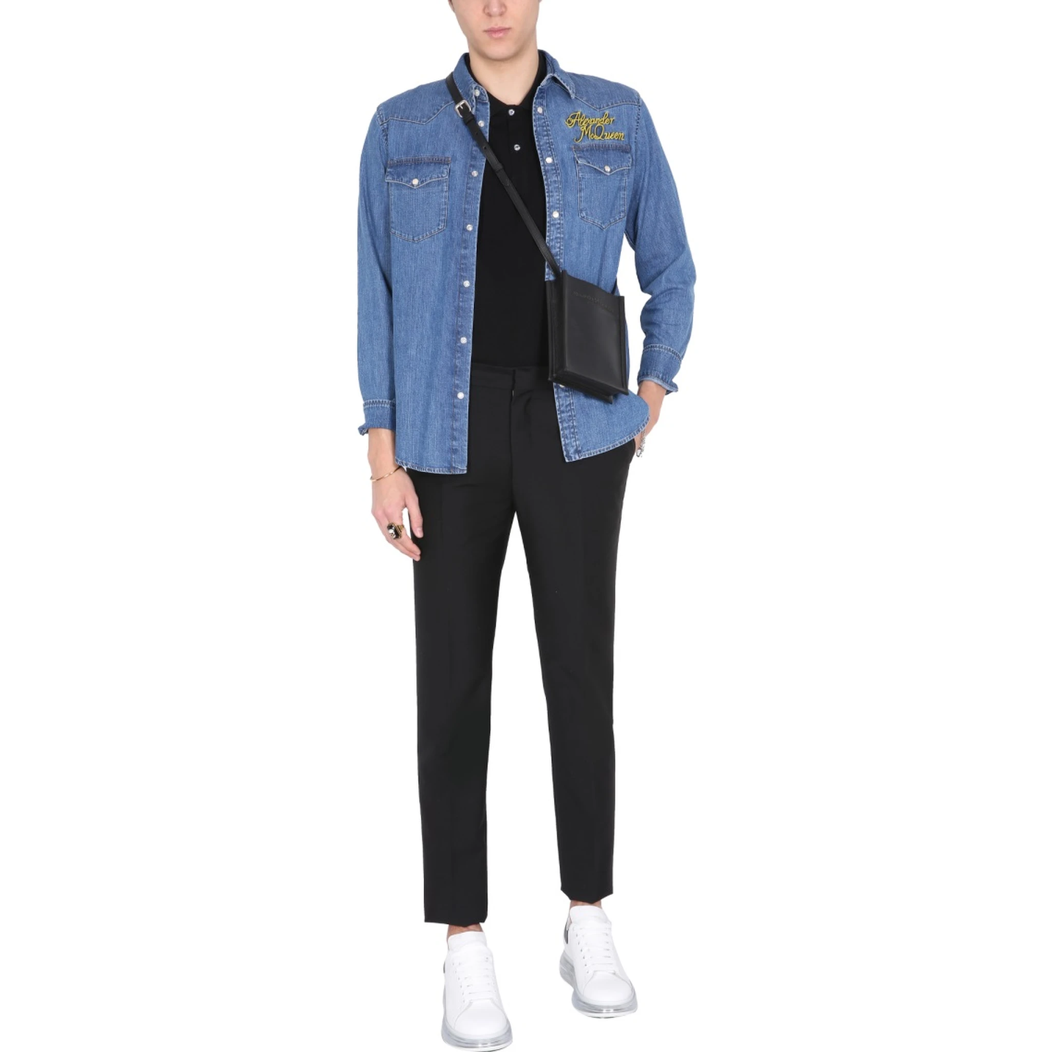 SHIRT WITH EMBROIDERED LOGO