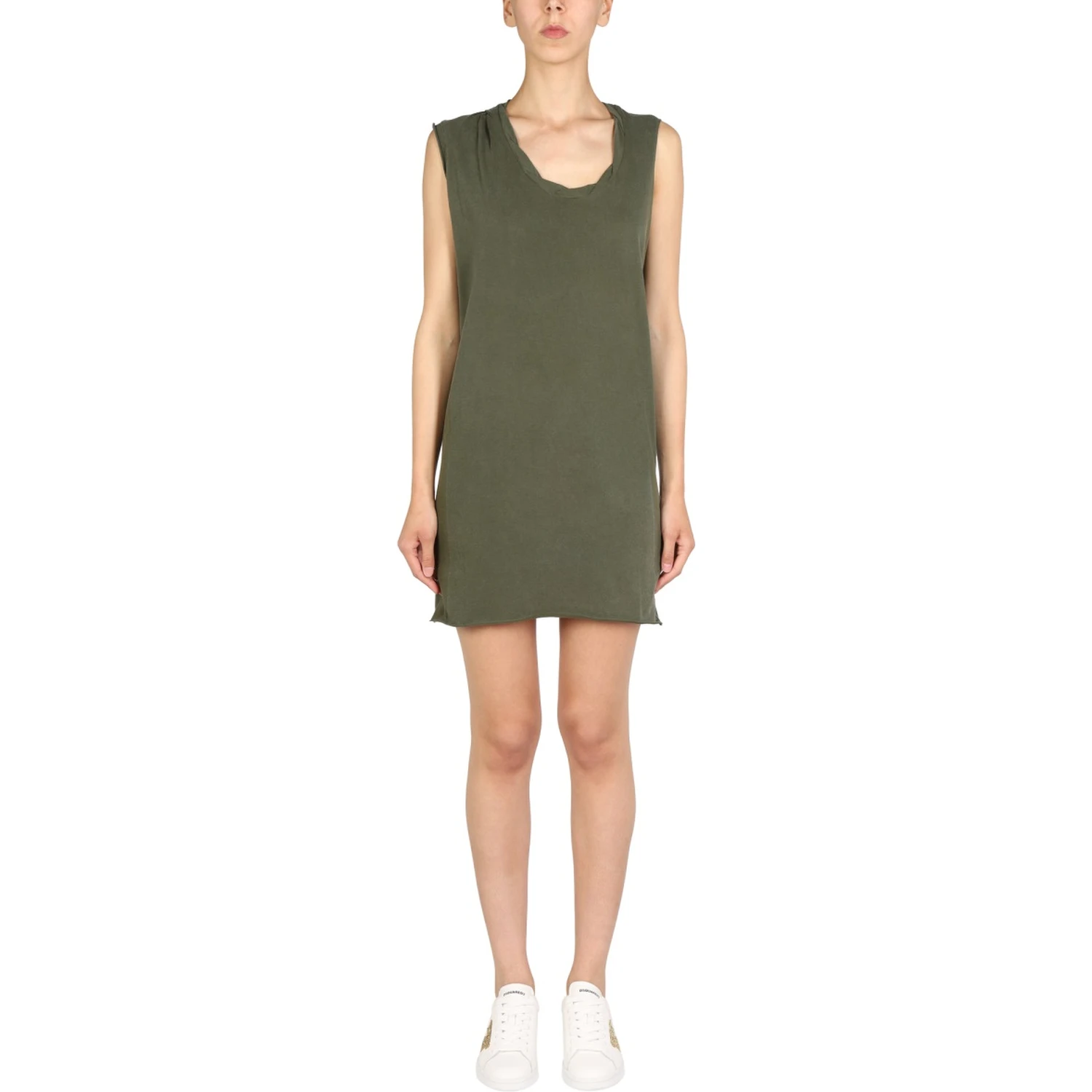 MINI ROUND NECKLINE DRESS