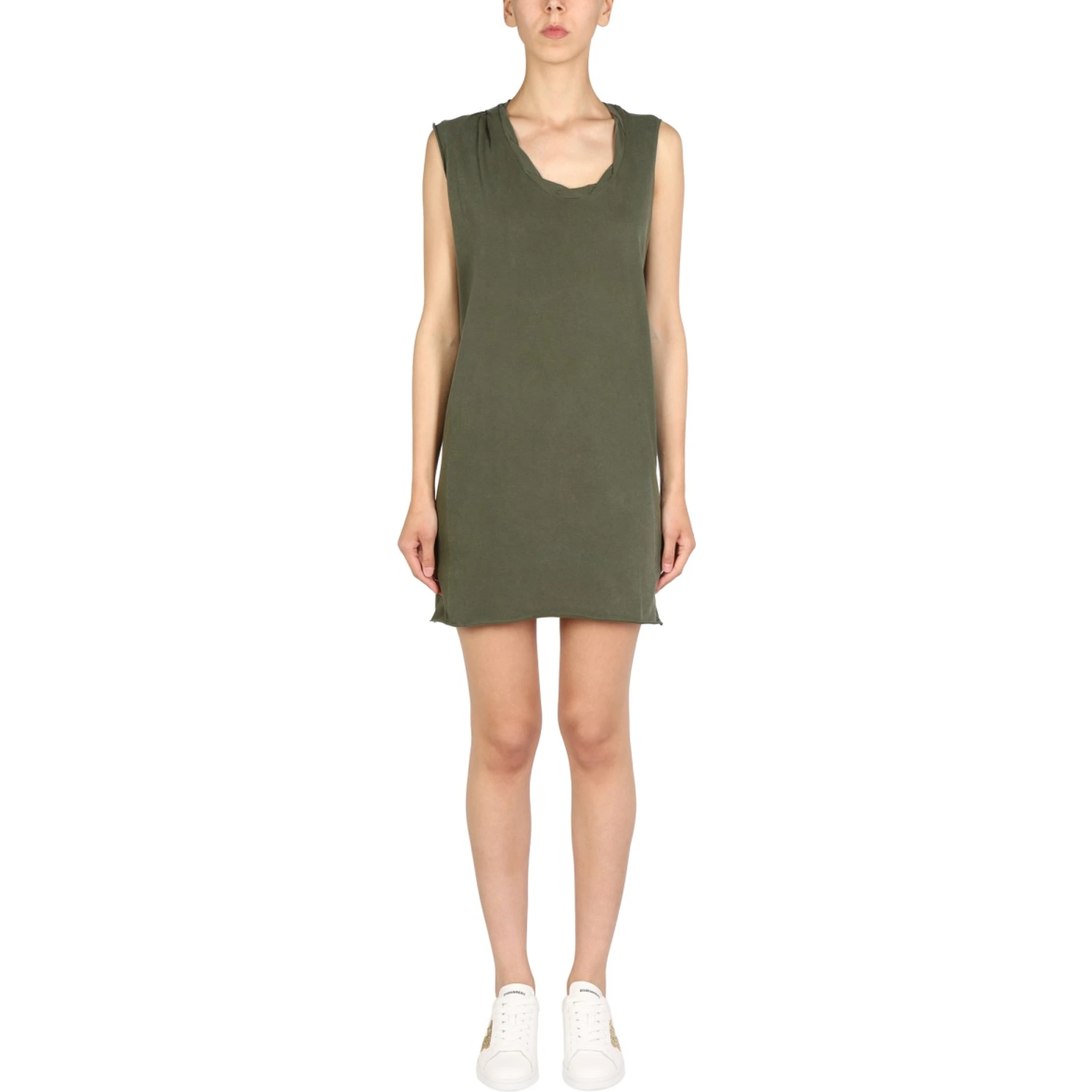 MINI ROUND NECKLINE DRESS