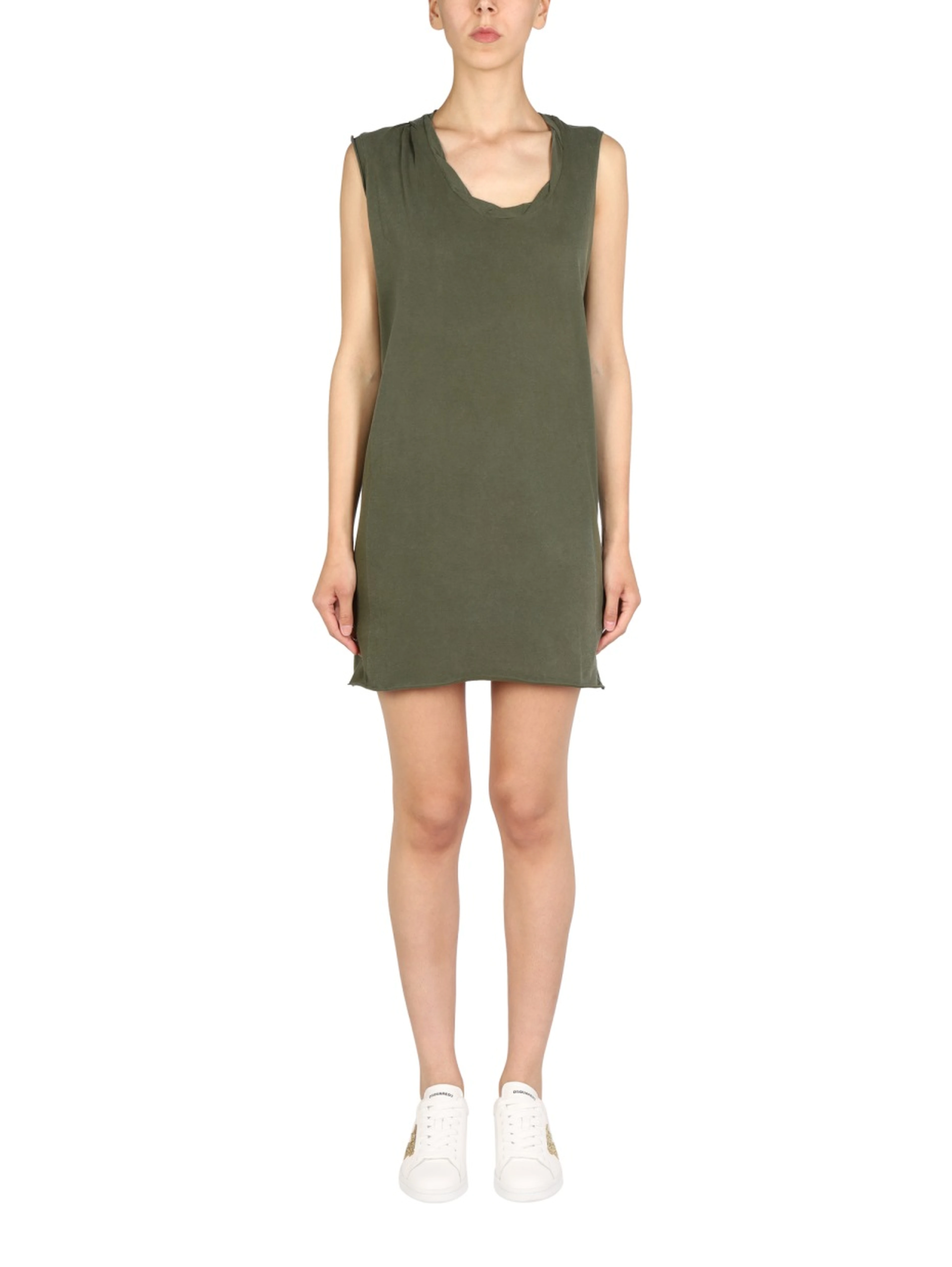 MINI ROUND NECKLINE DRESS