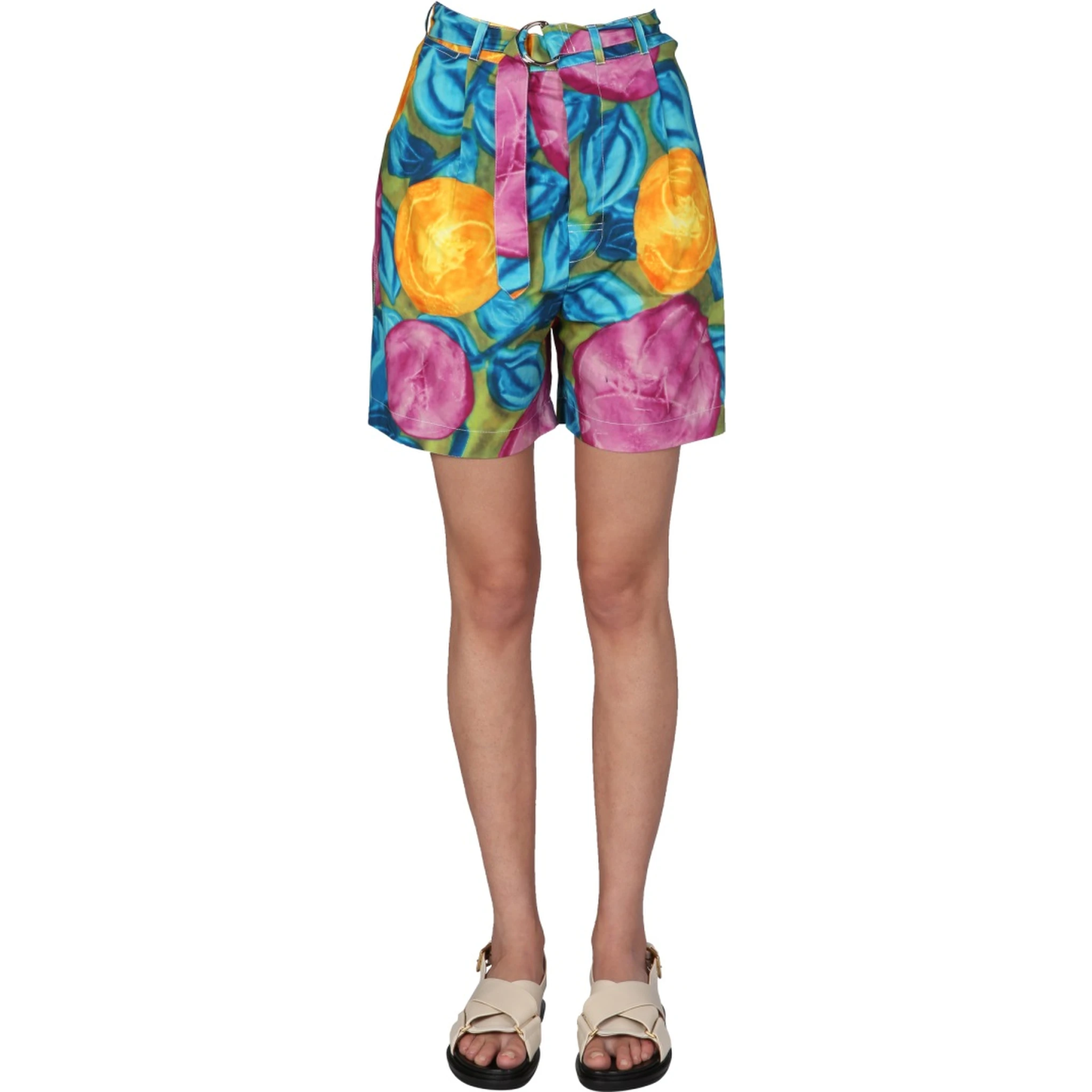 MULTICOLOR PRINT BERMUDA