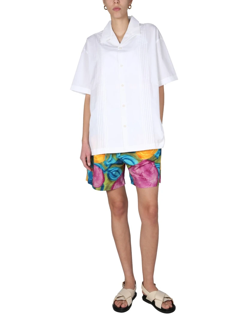 MULTICOLOR PRINT BERMUDA