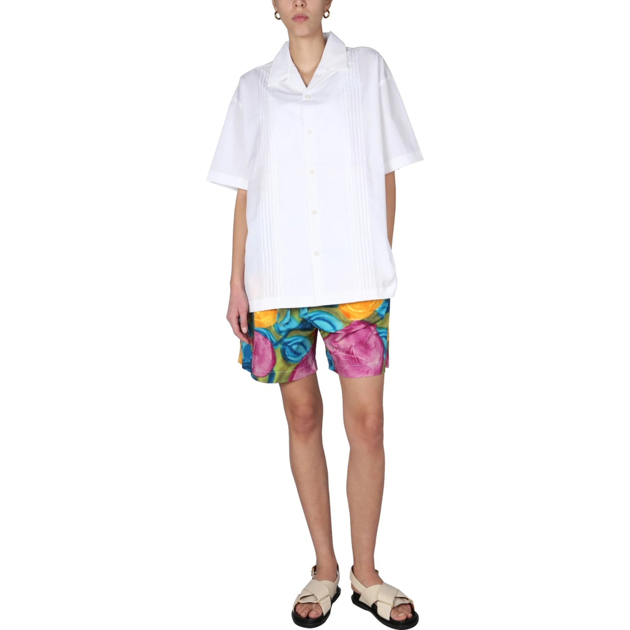 MULTICOLOR PRINT BERMUDA