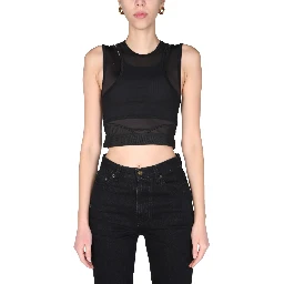 "PANELLED SPORT" TOP
