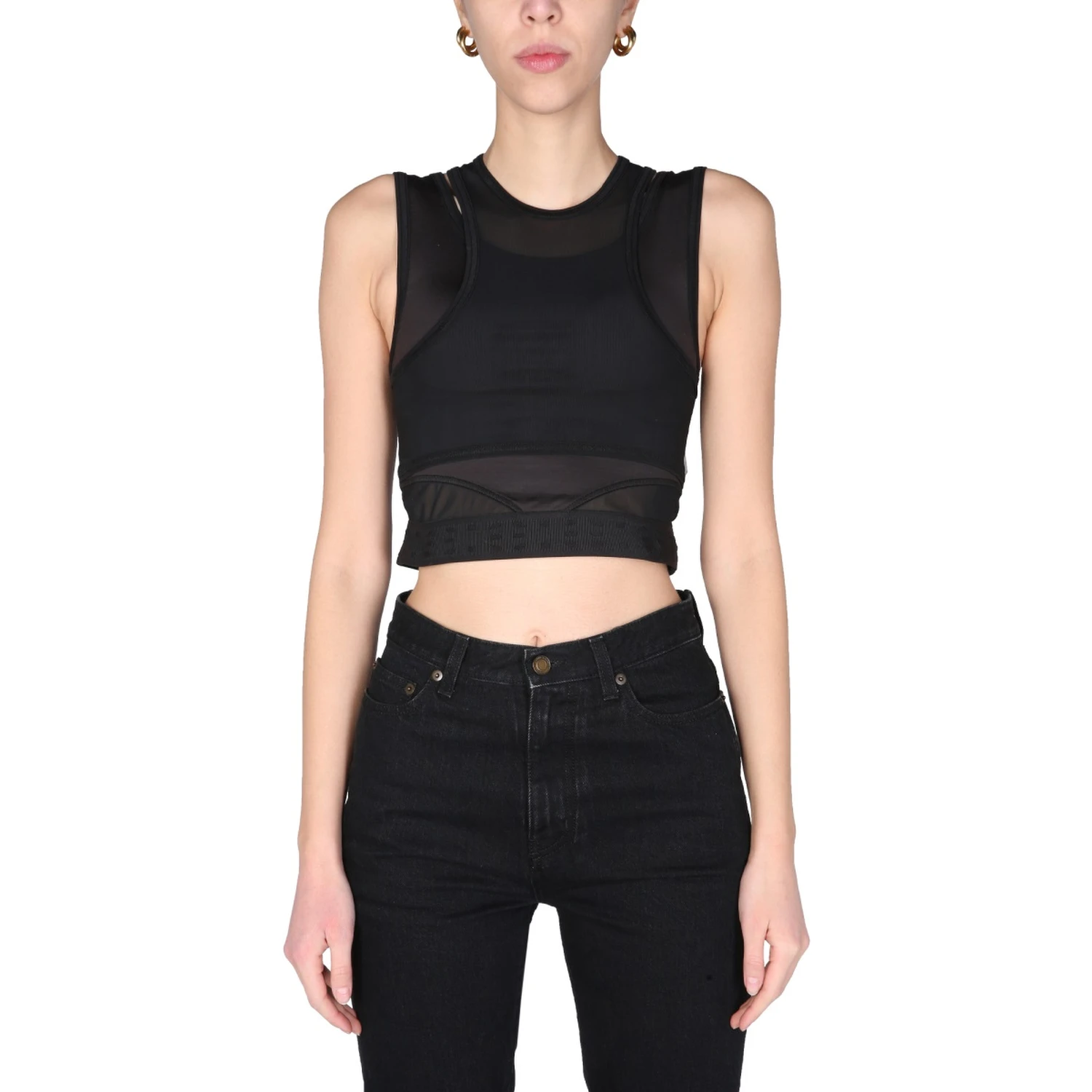 "PANELLED SPORT" TOP