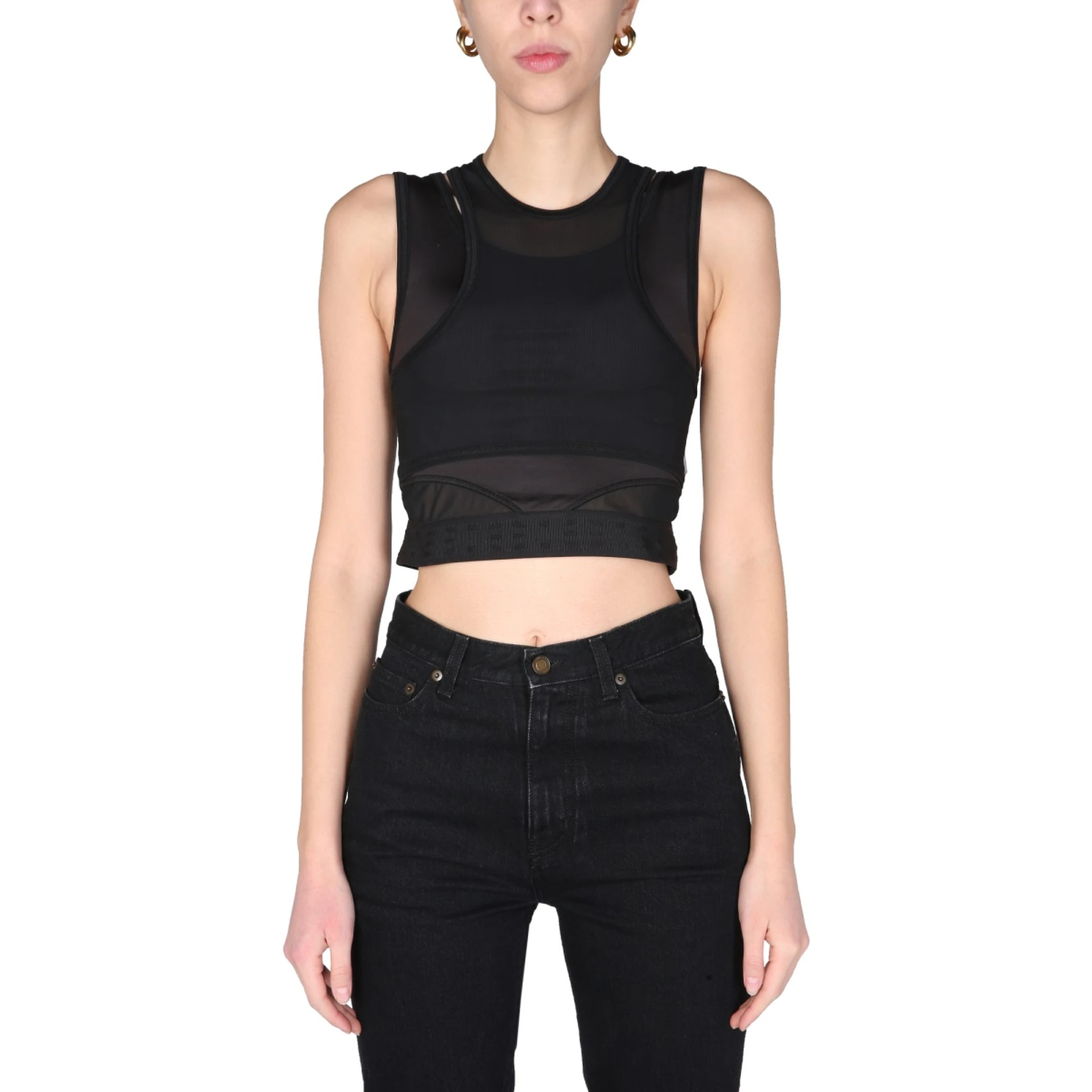 "PANELLED SPORT" TOP