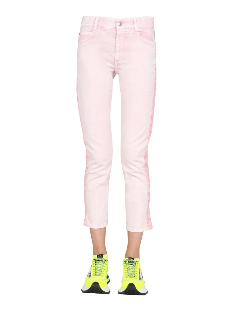 JEANS WITH LOGO BANDS