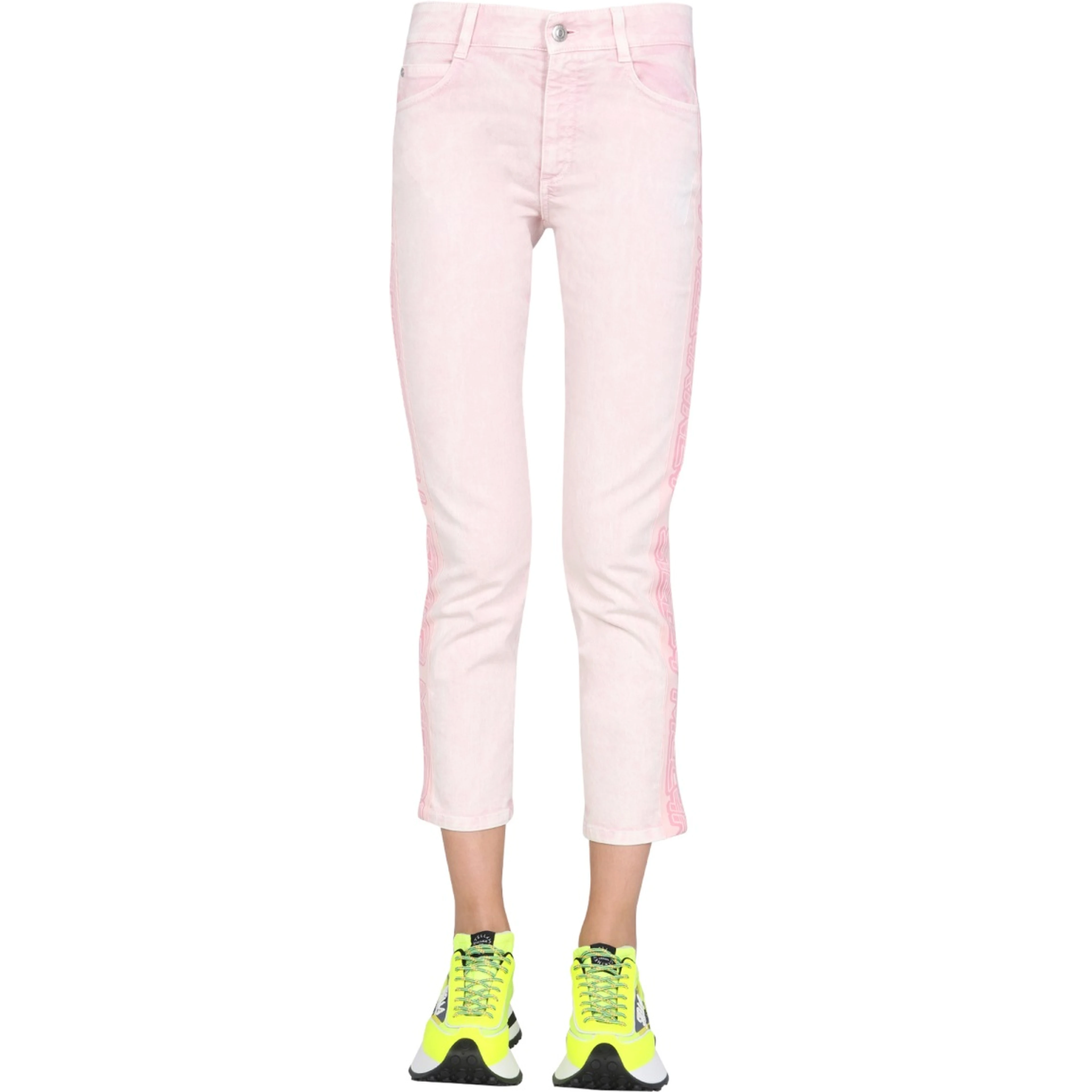 JEANS WITH LOGO BANDS
