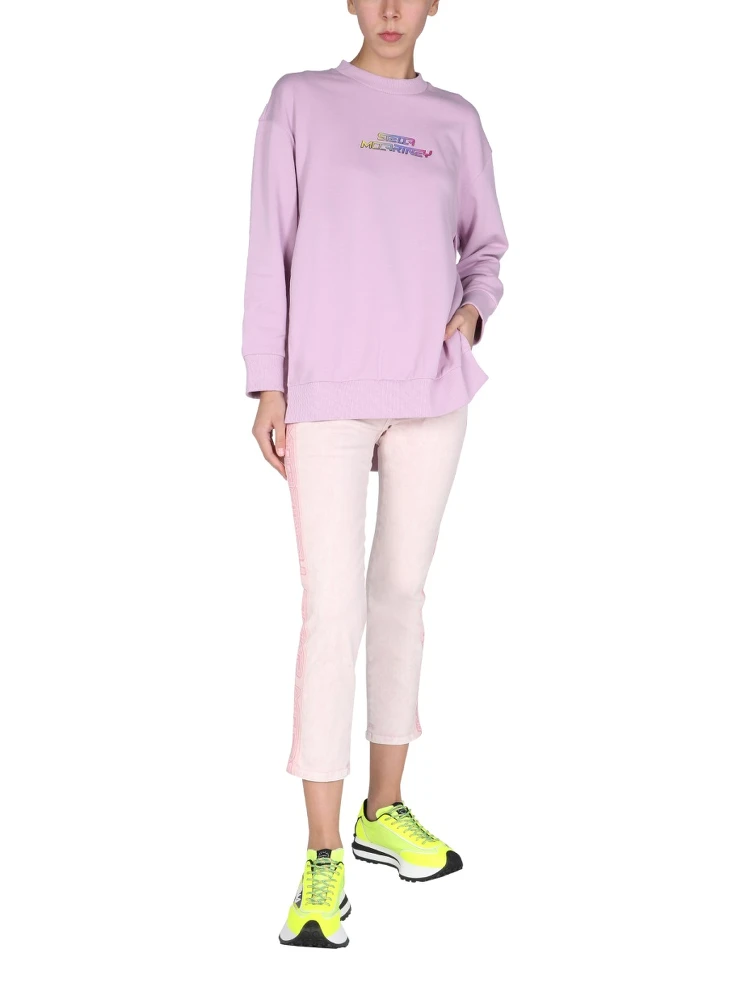 JEANS WITH LOGO BANDS alternative