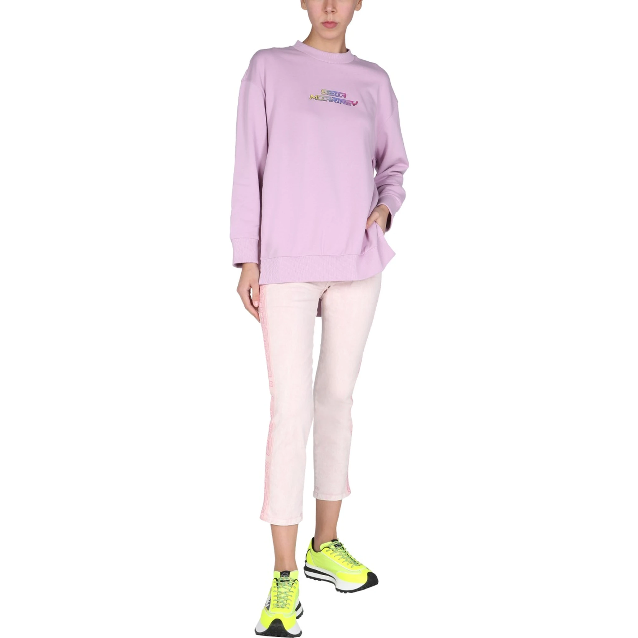 JEANS WITH LOGO BANDS