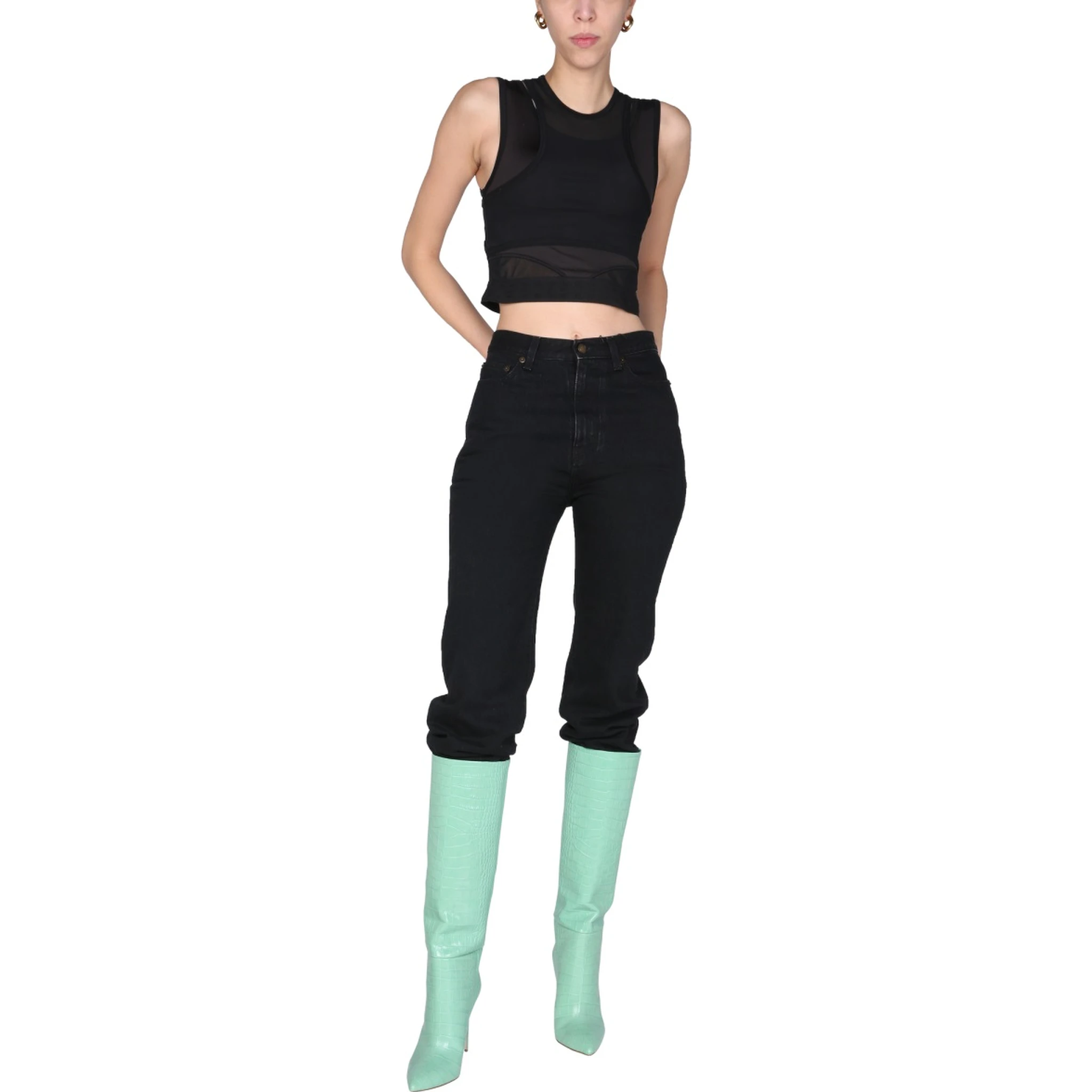 "PANELLED SPORT" TOP