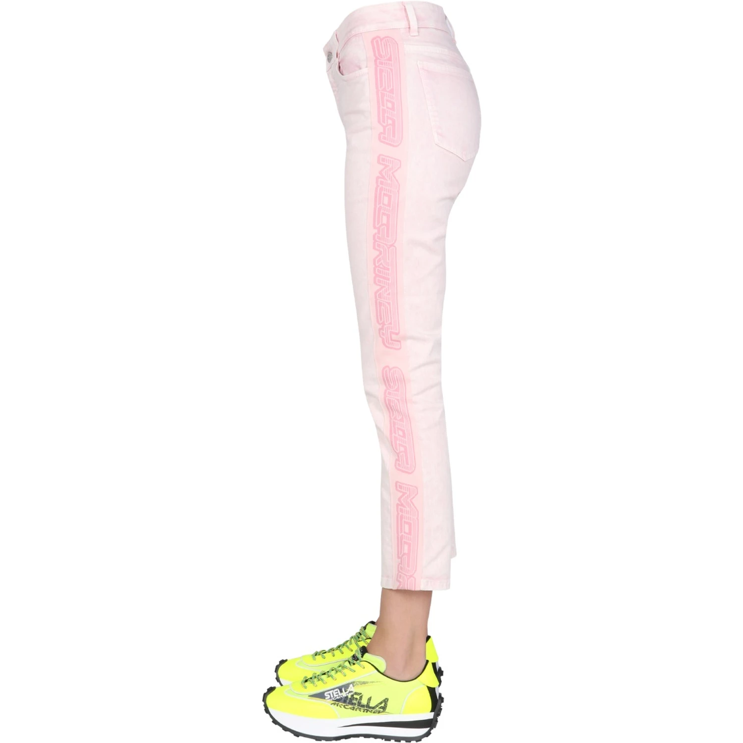 JEANS WITH LOGO BANDS