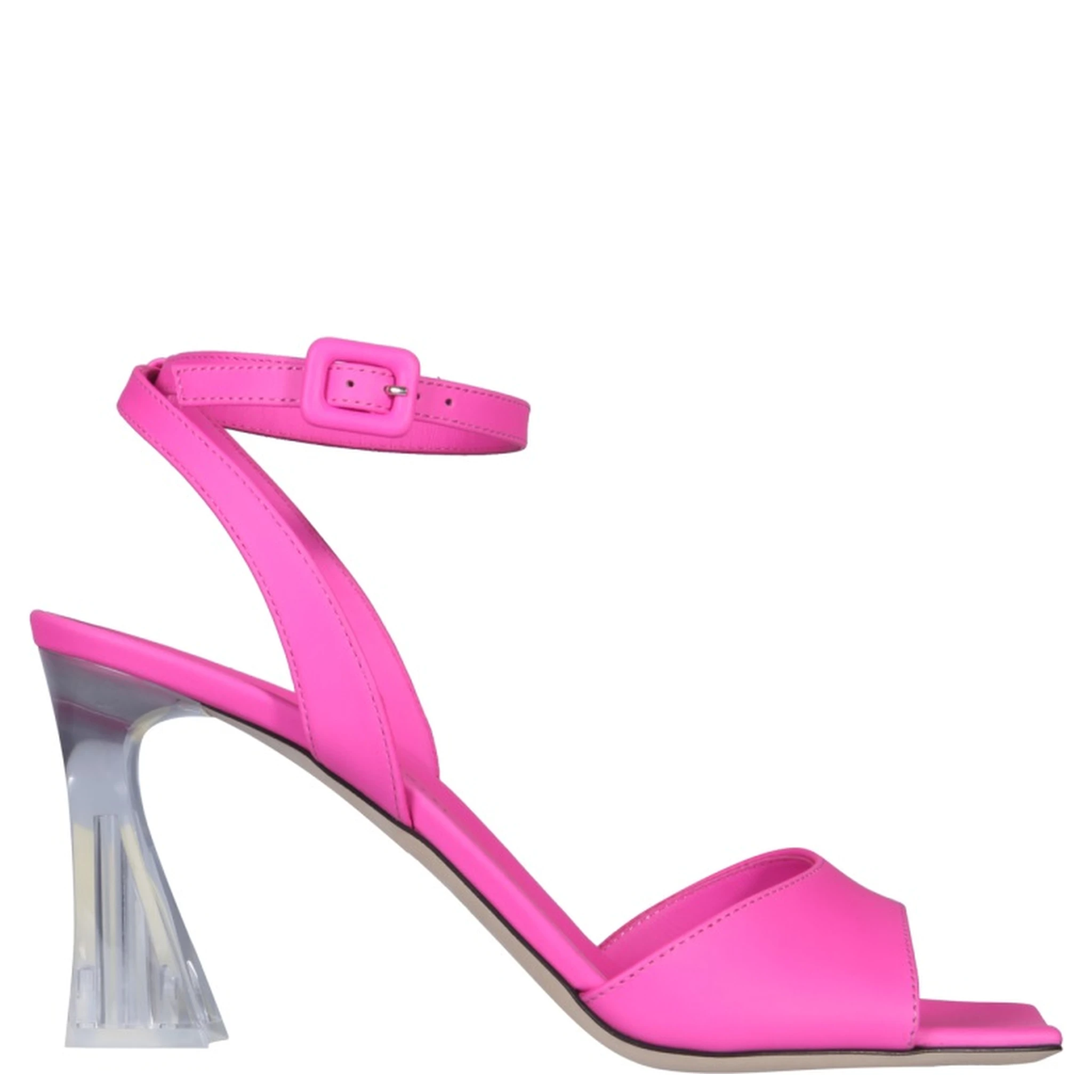 PLEXI HEEL SANDALS