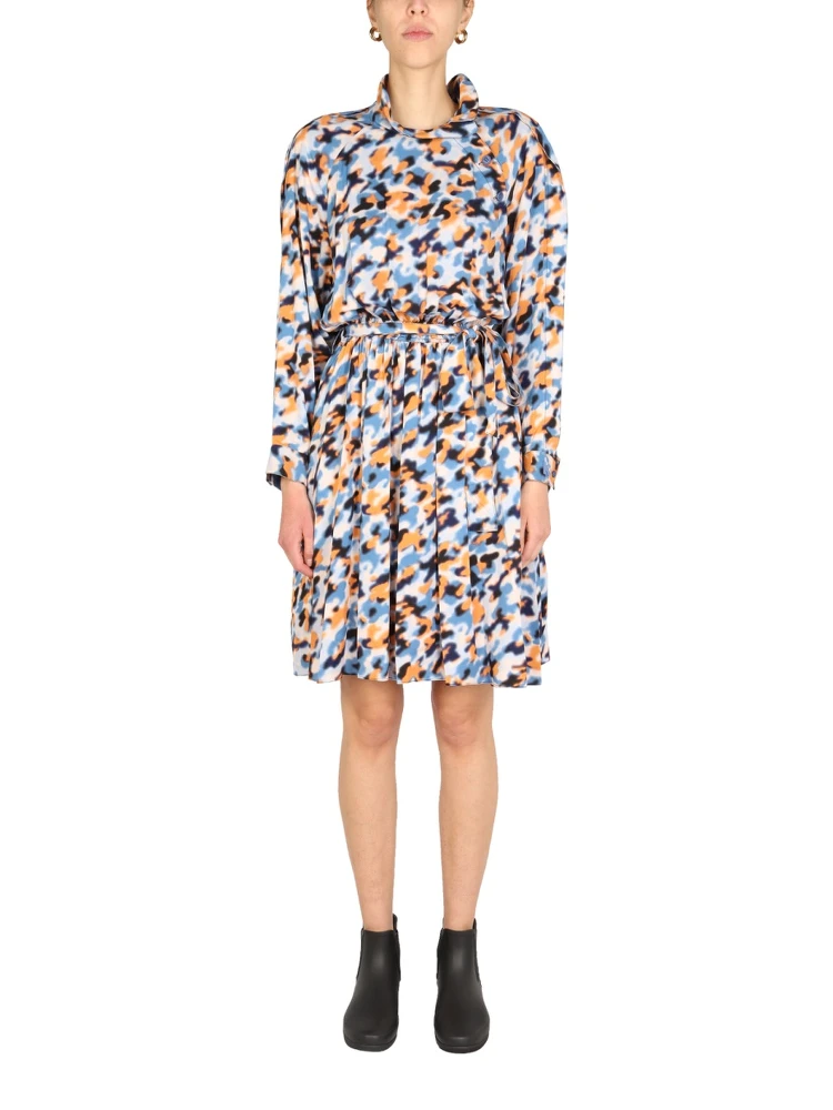 "BLURRED FLOWERS" DRESS