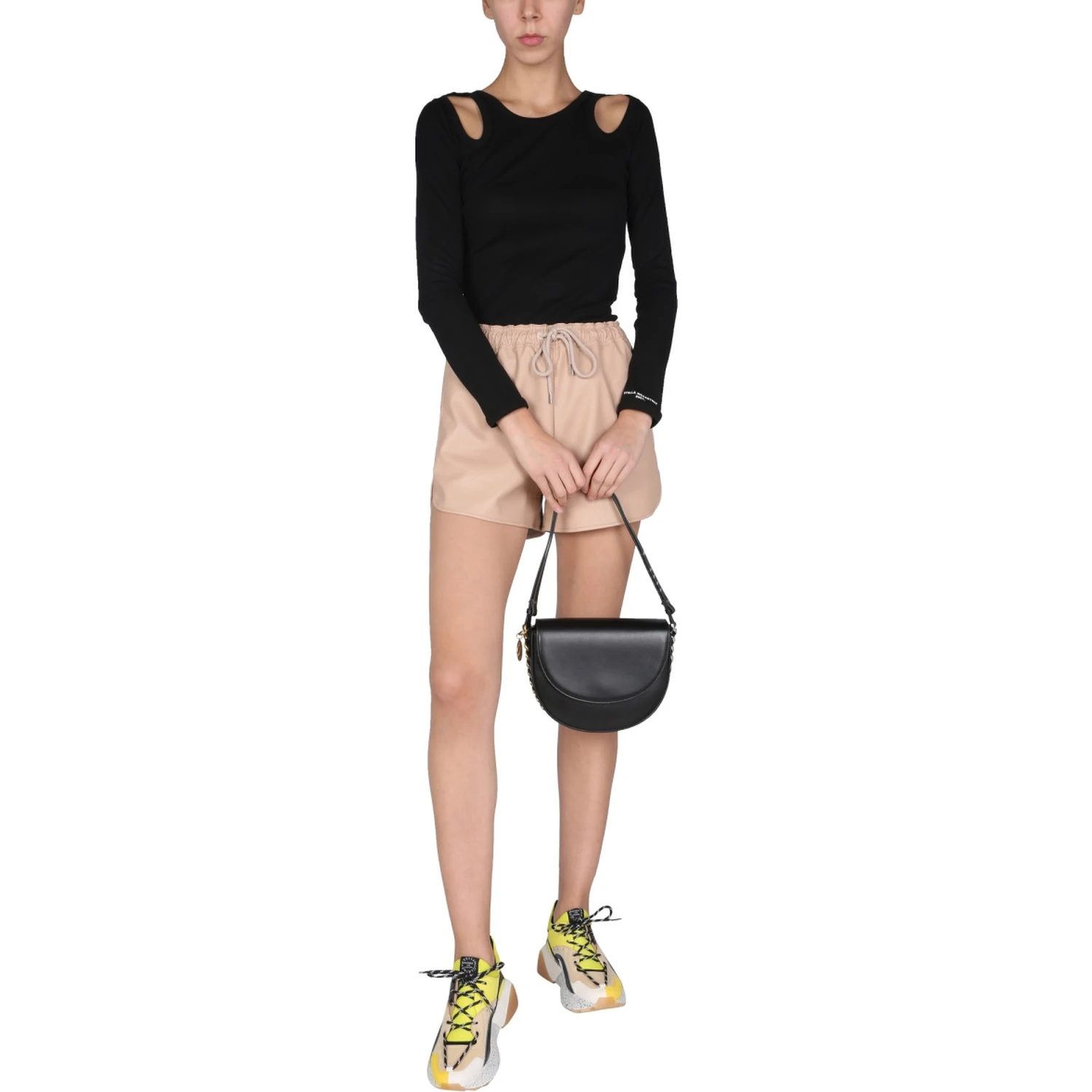 FAUX LEATHER SHORTS