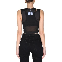 "PANELLED SPORT" TOP