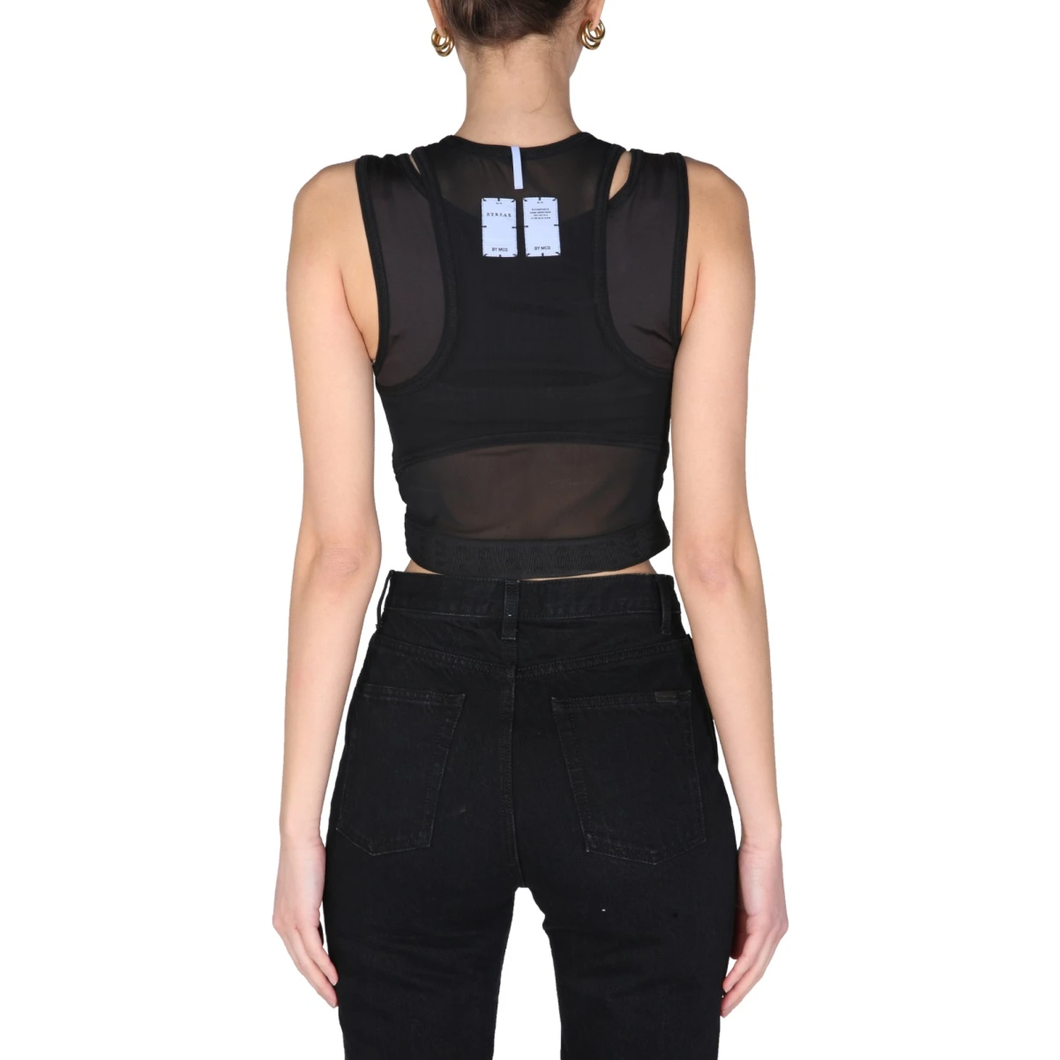 "PANELLED SPORT" TOP