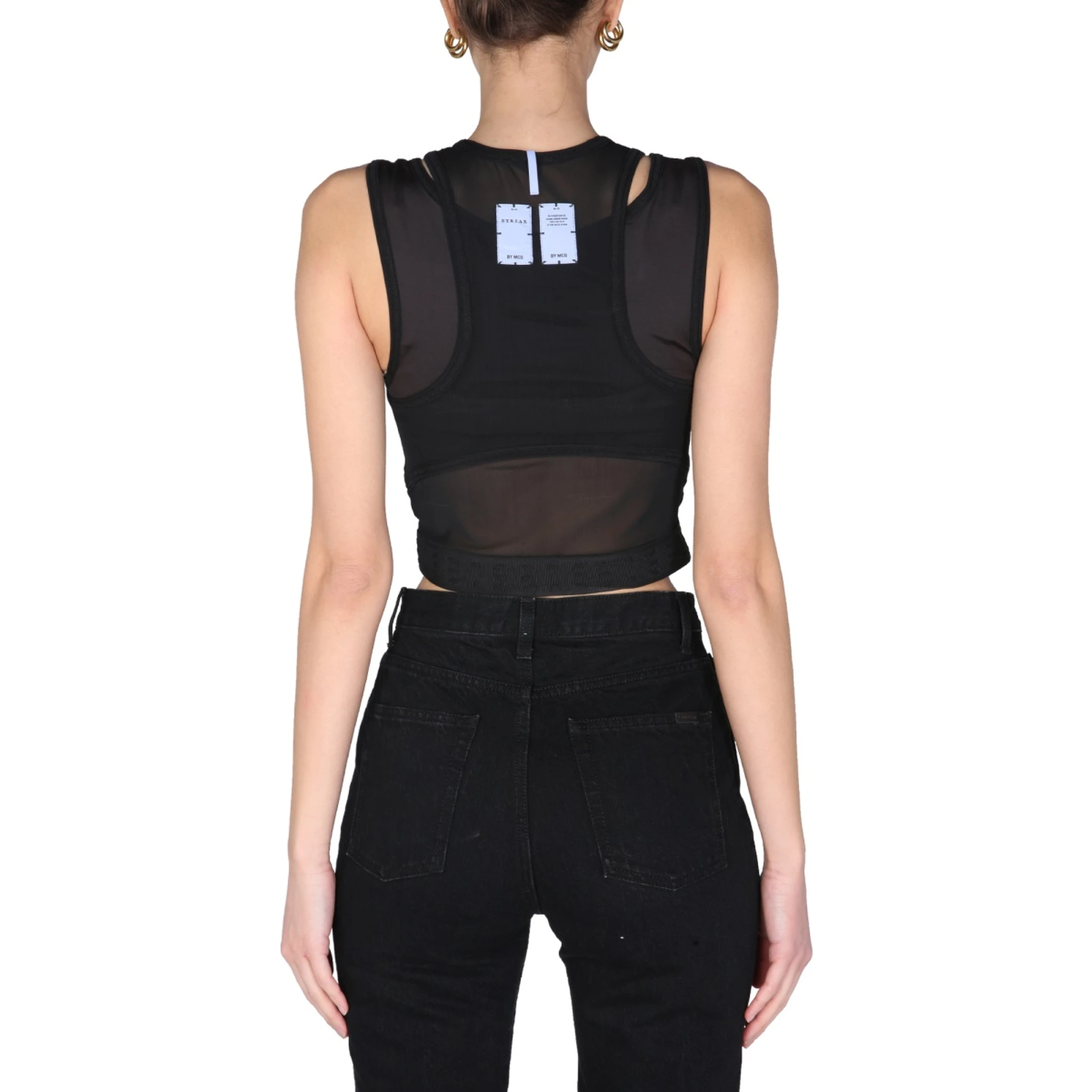 "PANELLED SPORT" TOP