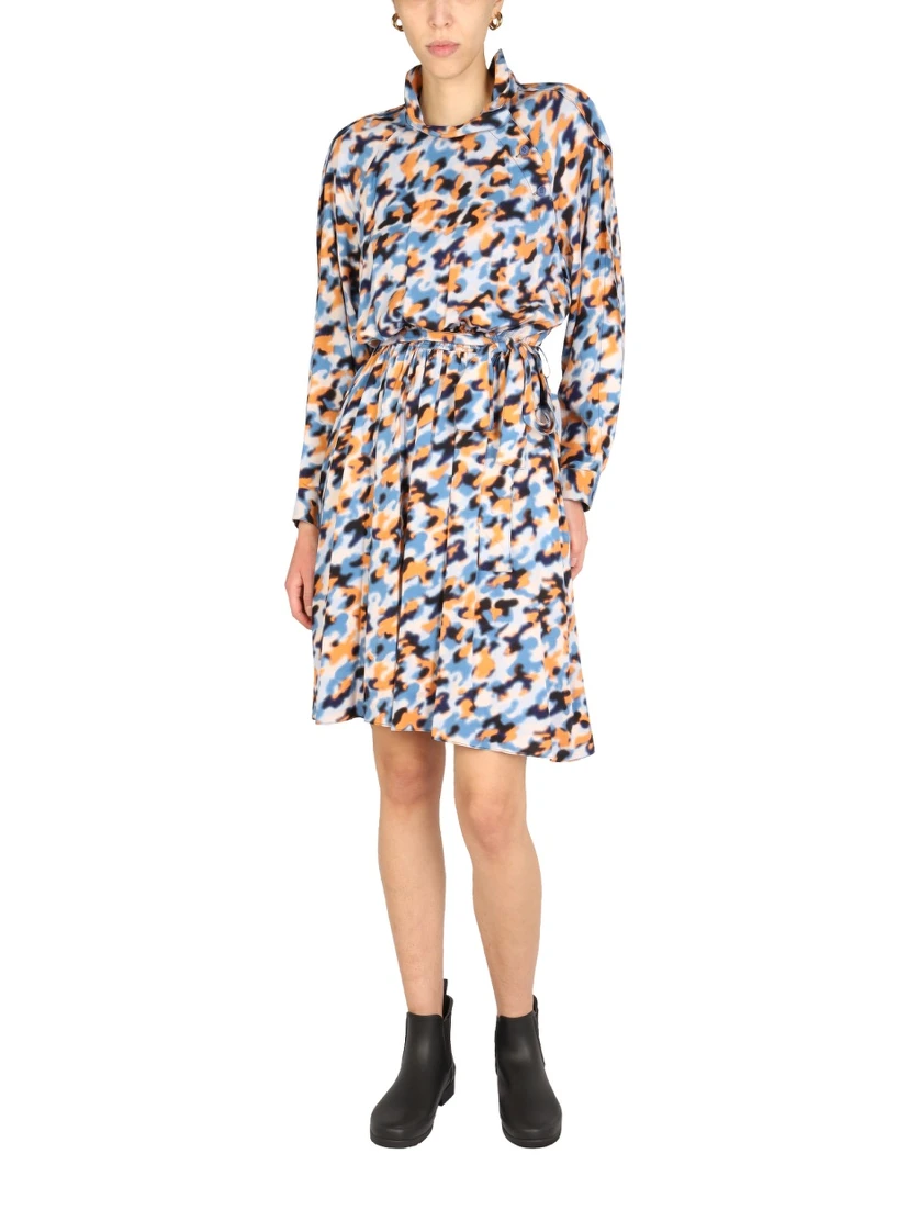 "BLURRED FLOWERS" DRESS
