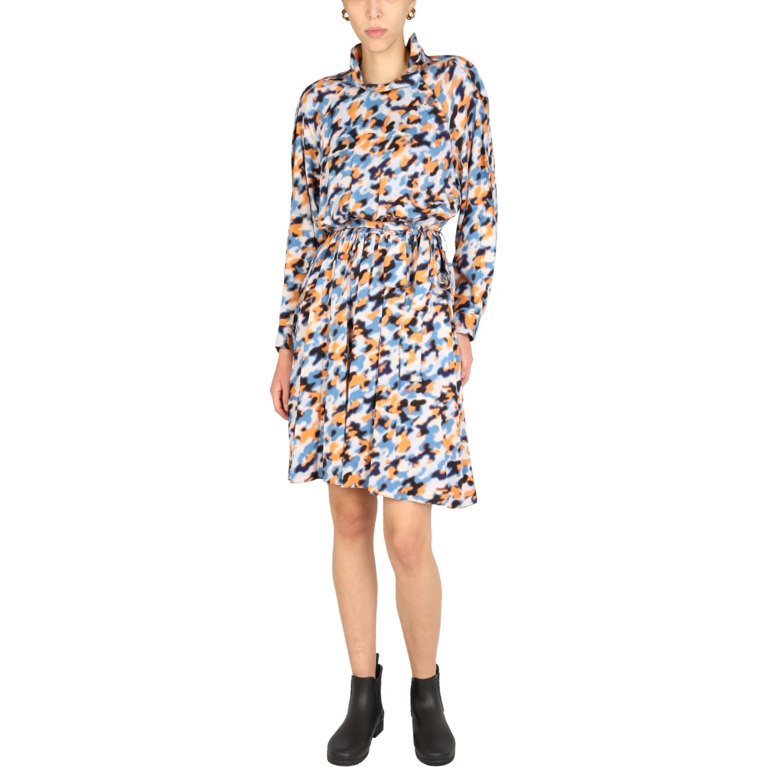 "BLURRED FLOWERS" DRESS