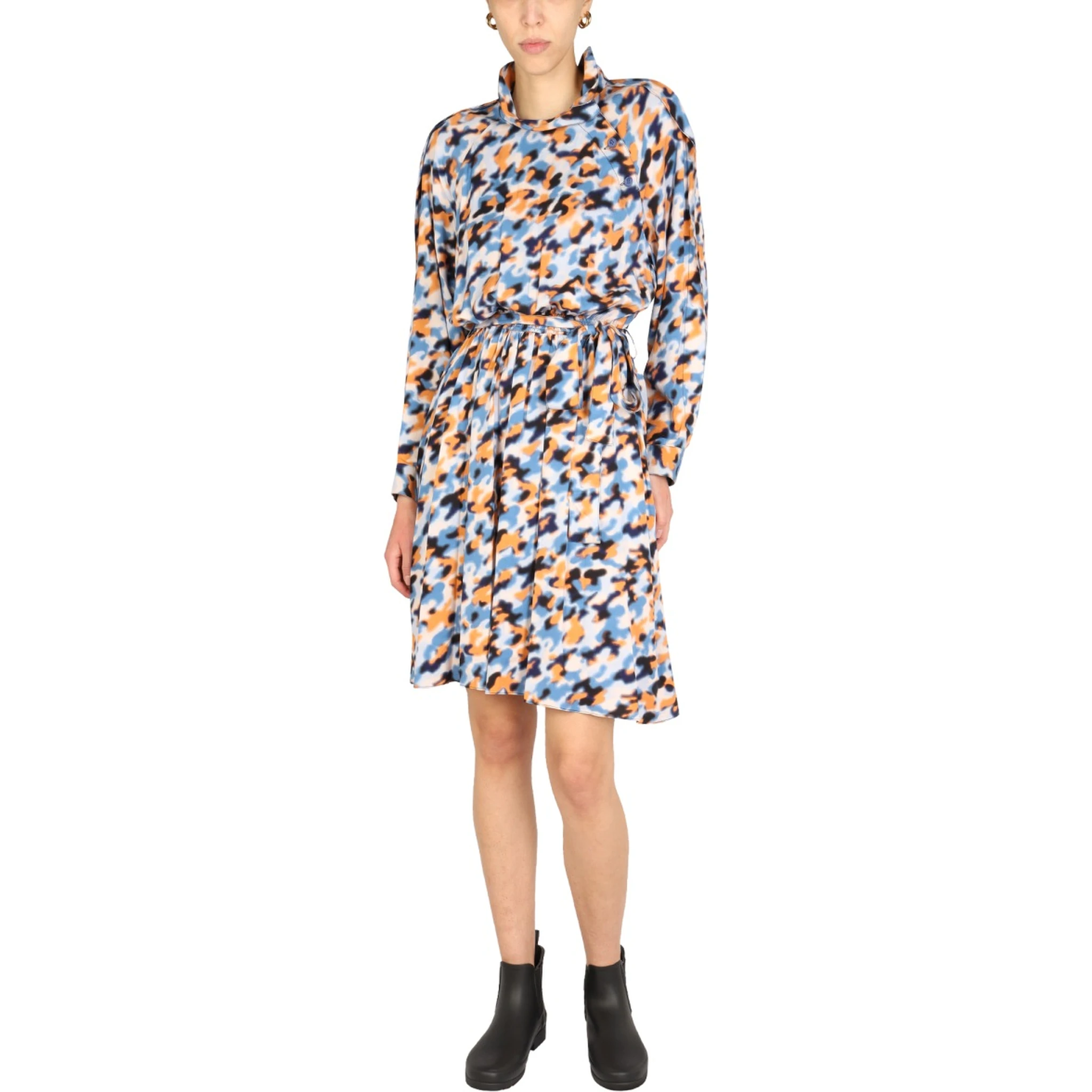 "BLURRED FLOWERS" DRESS