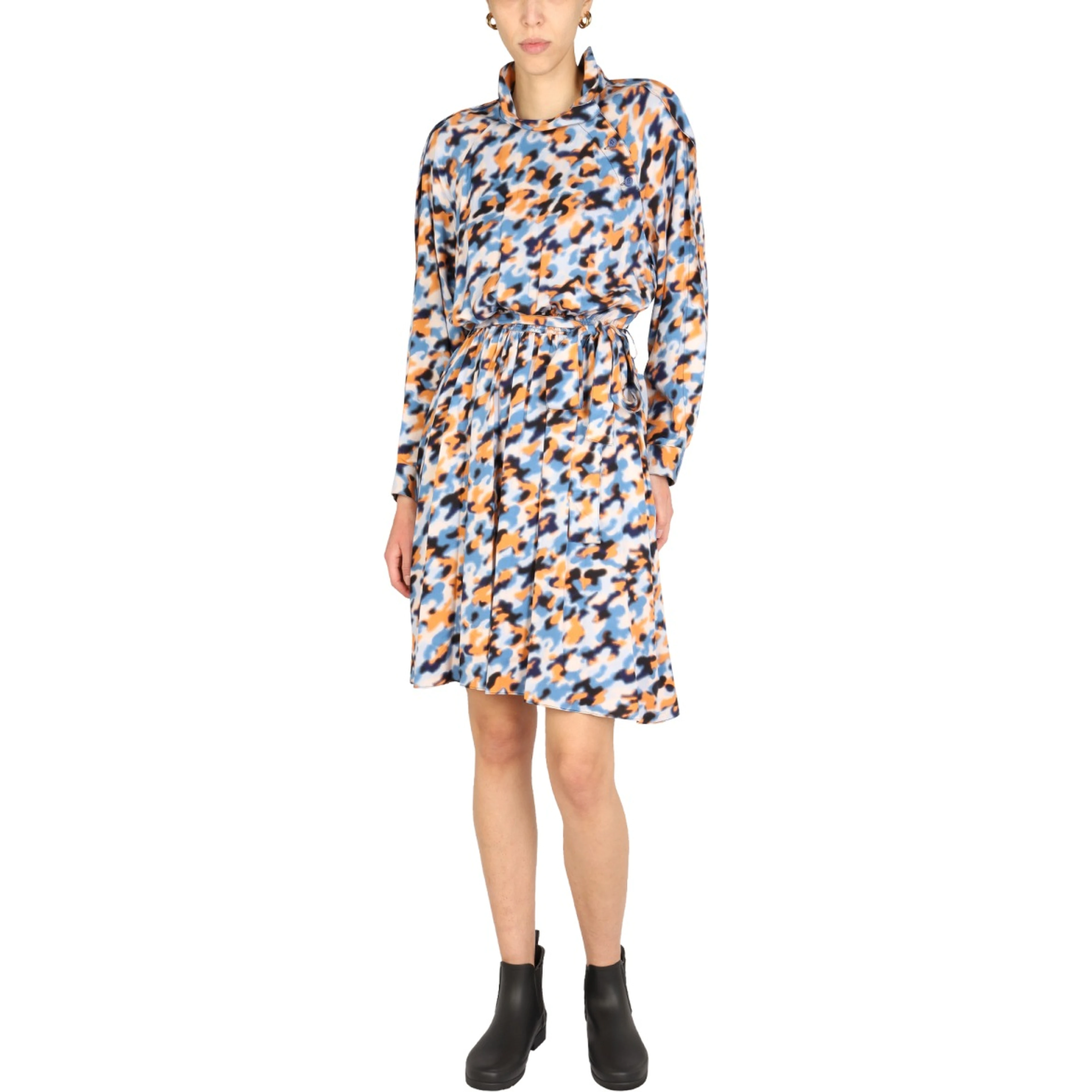 "BLURRED FLOWERS" DRESS