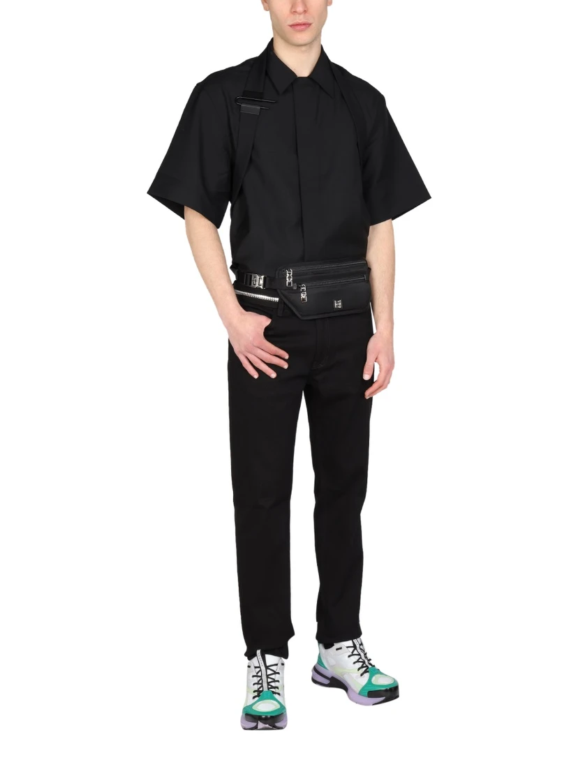 SLIM FIT JEANS WITH METALLIC DETAILS