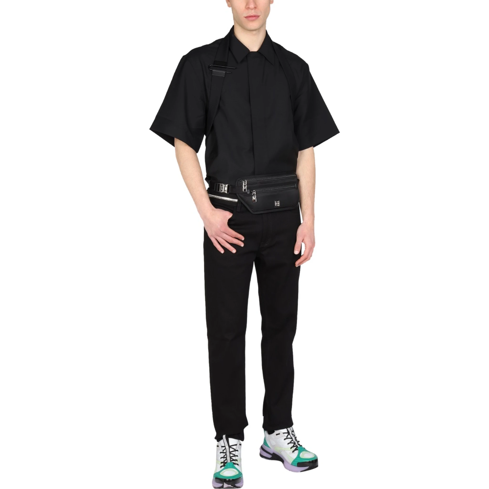 SLIM FIT JEANS WITH METALLIC DETAILS