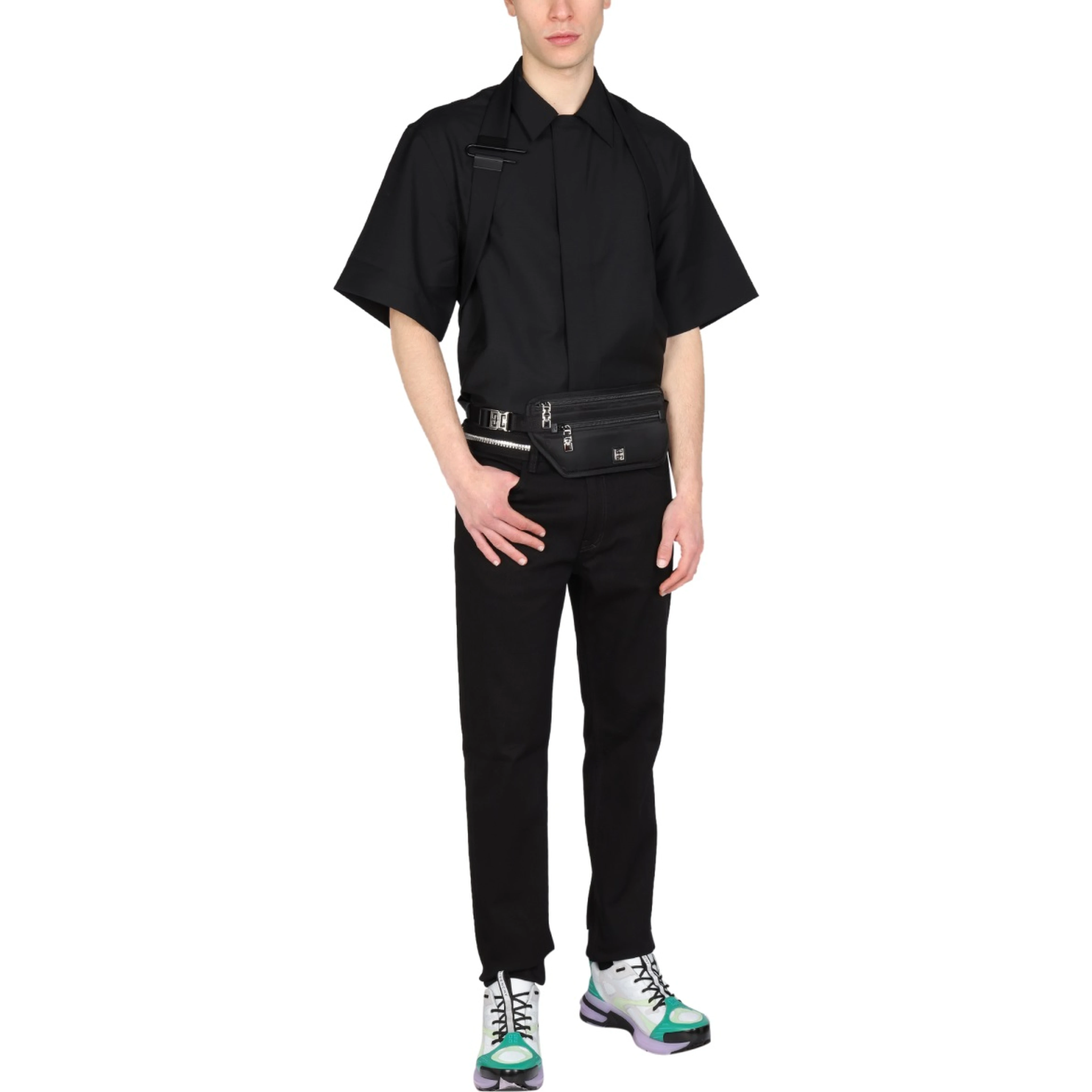 SLIM FIT JEANS WITH METALLIC DETAILS