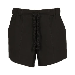 SHORTS WITH RUFFLED ELASTIC
