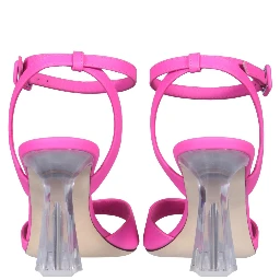 PLEXI HEEL SANDALS