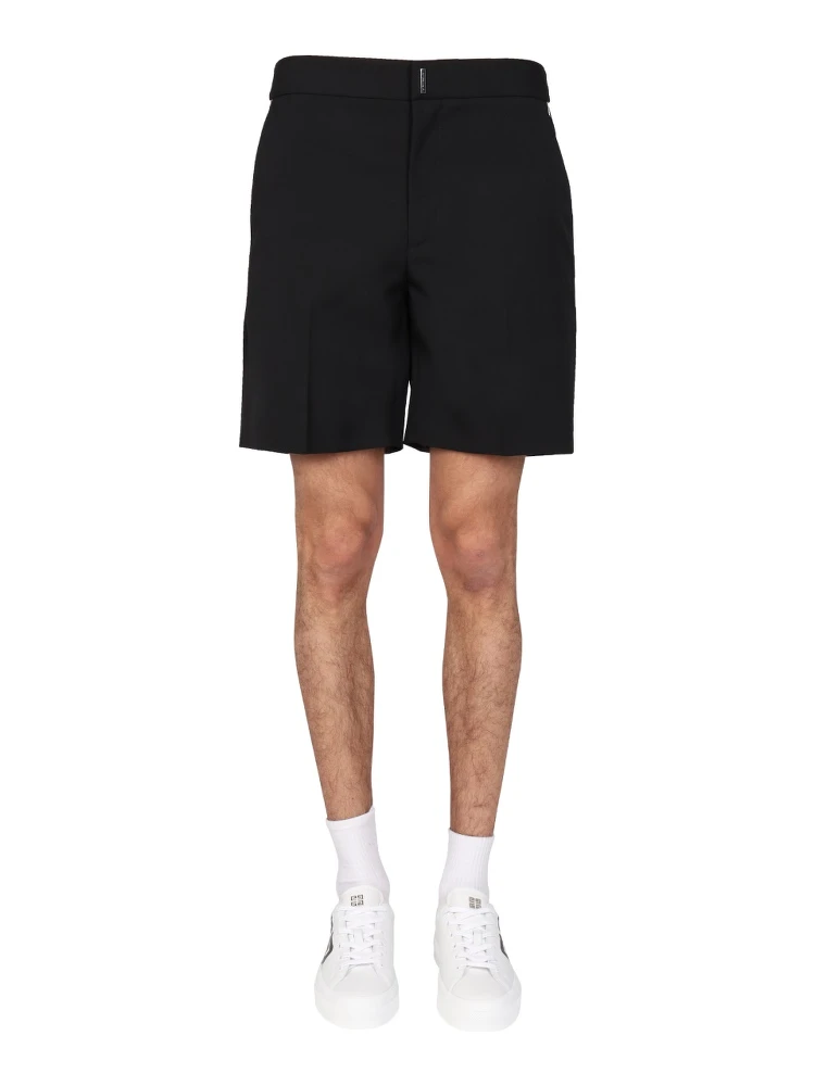 LOGO BAR BERMUDA SHORTS
