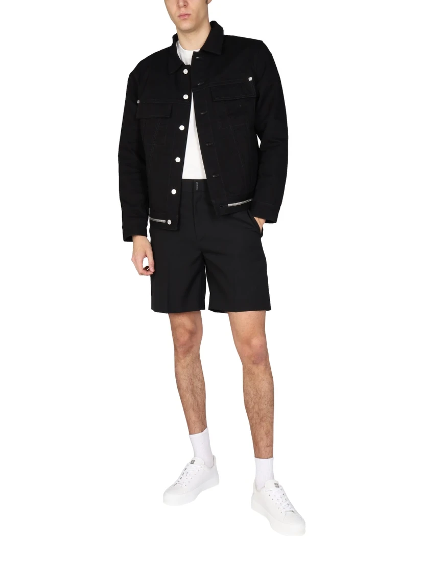 LOGO BAR BERMUDA SHORTS