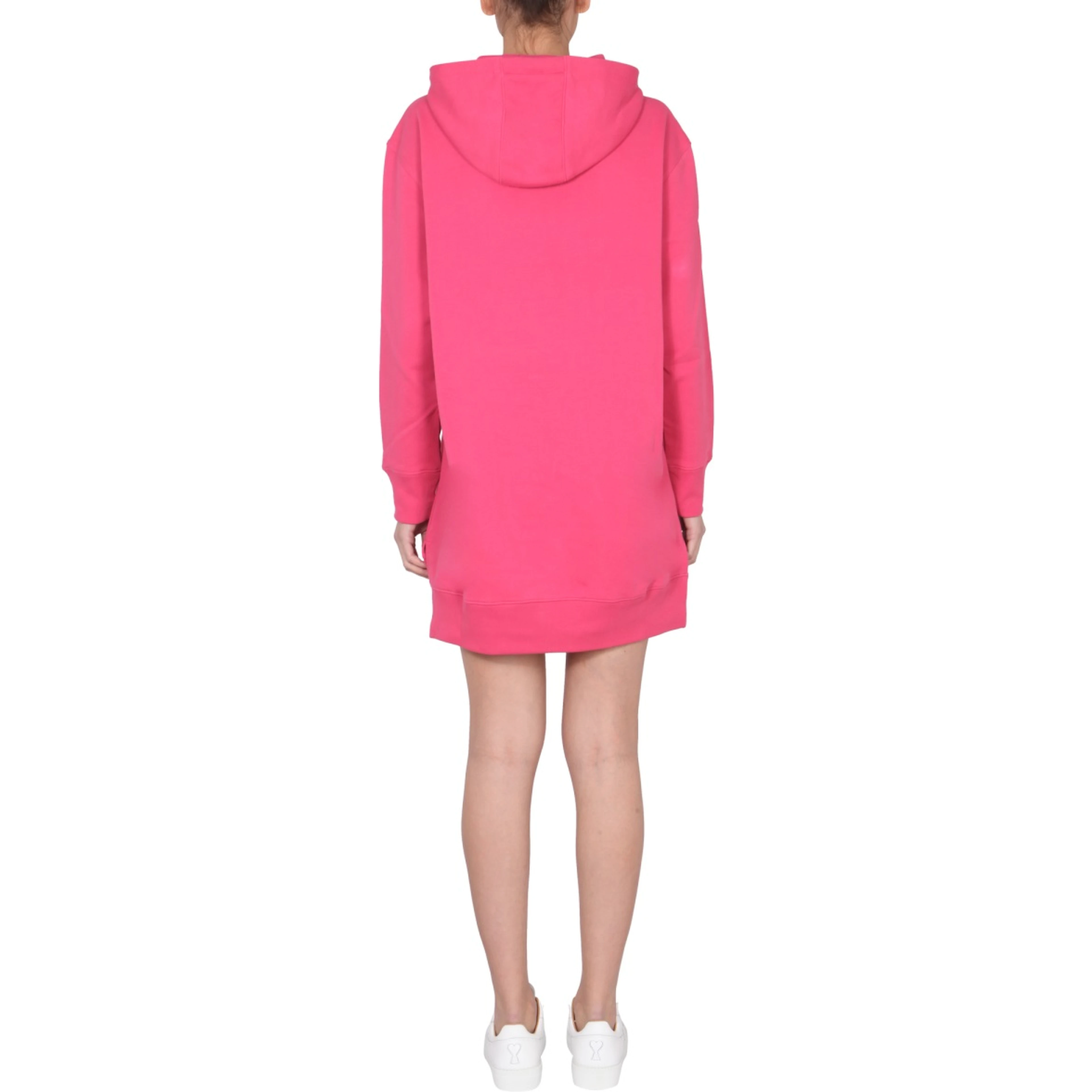 DRESS WITH MULTICOLOR FLOCKED LOGO
