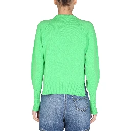 SWEATER WITH LOGO INLAY