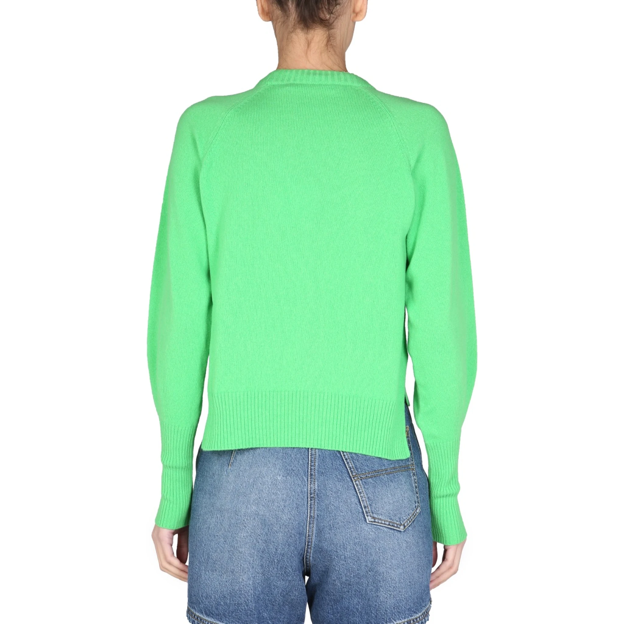 SWEATER WITH LOGO INLAY