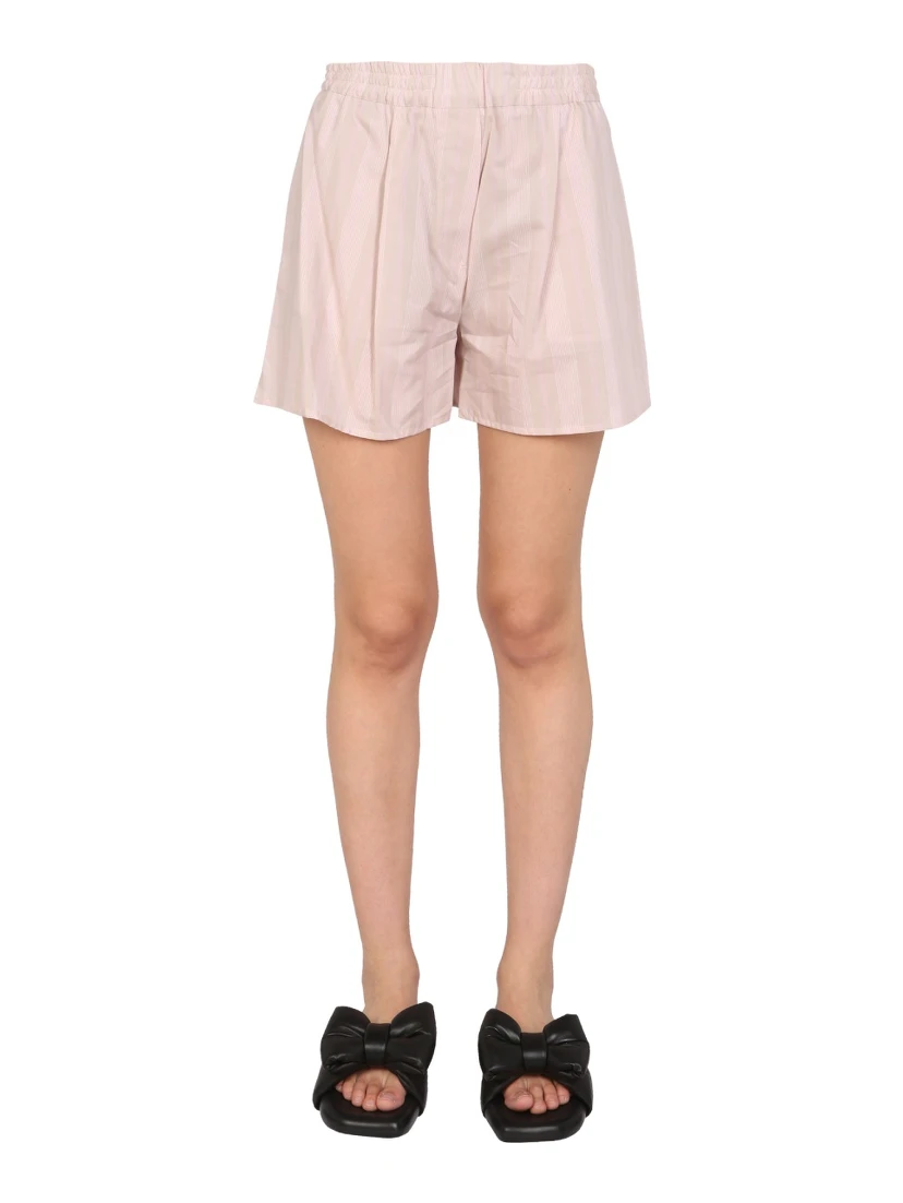 STRIPED PATTERN SHORTS