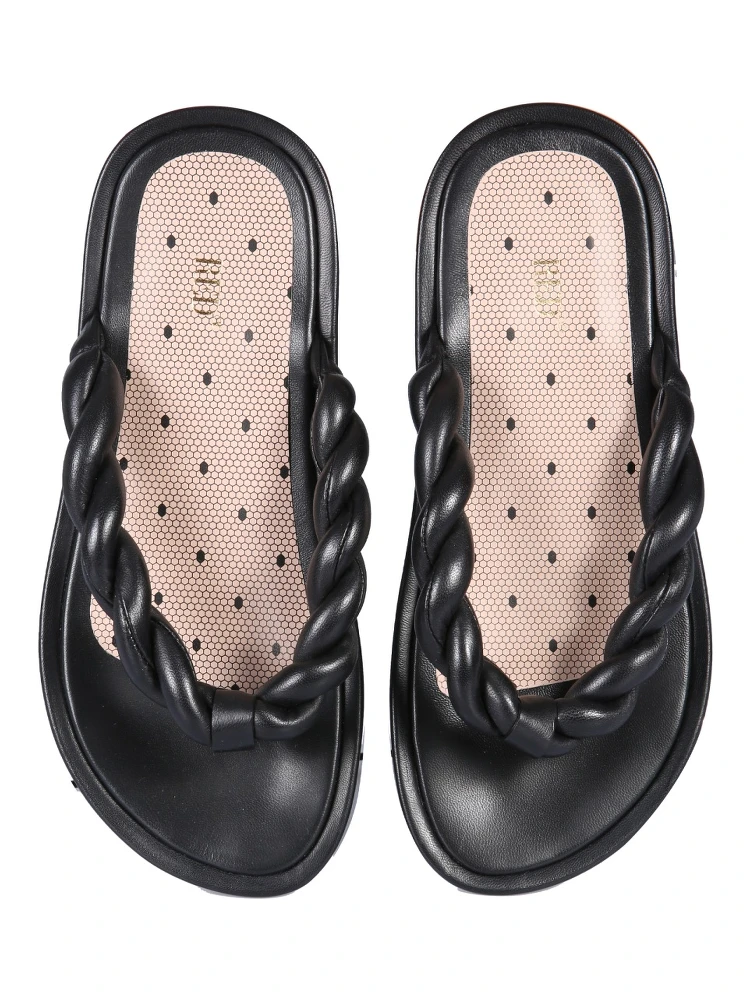 LEATHER SLIDE SANDALS alternative