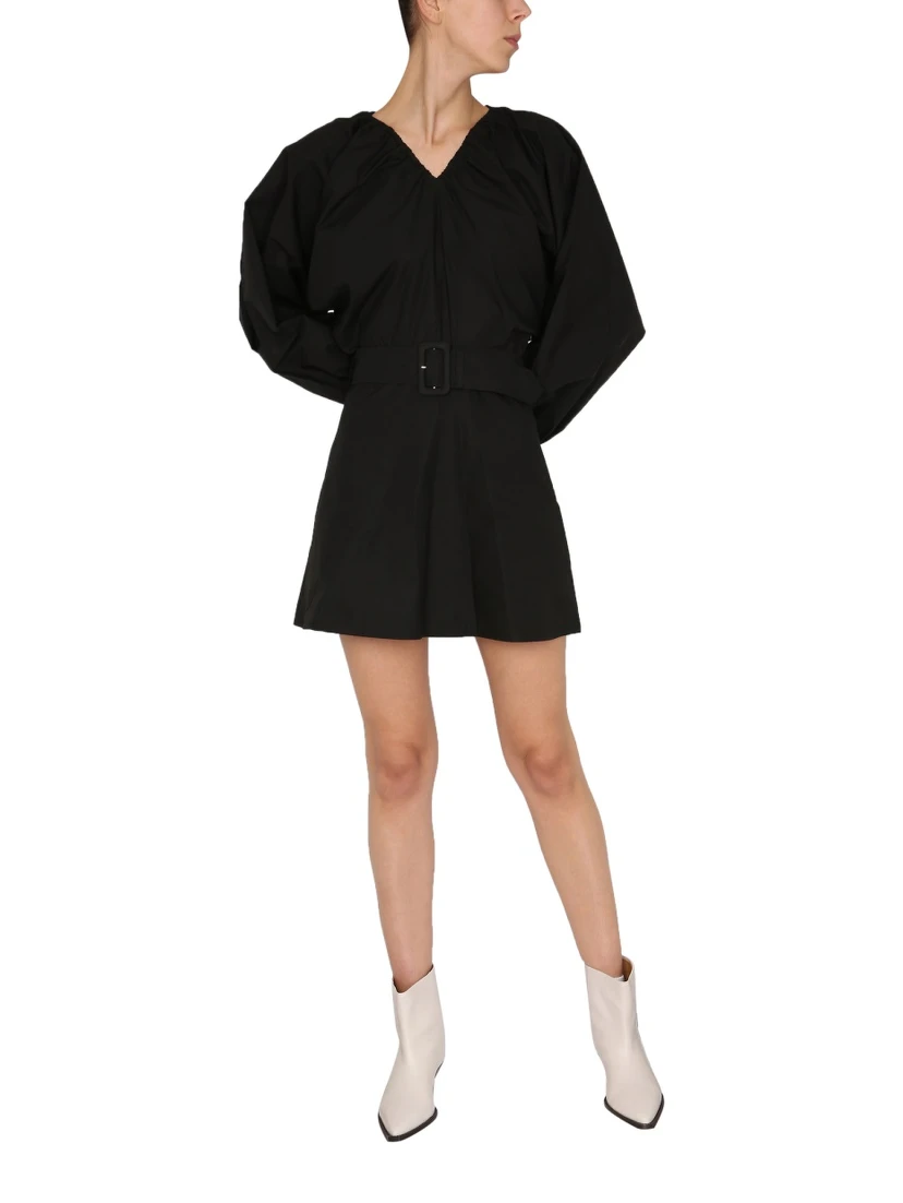 BALLOON SLEEVES DRESS