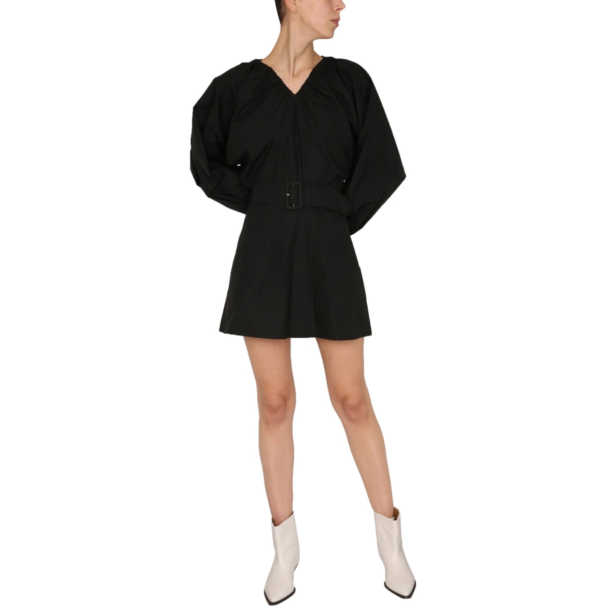 BALLOON SLEEVES DRESS