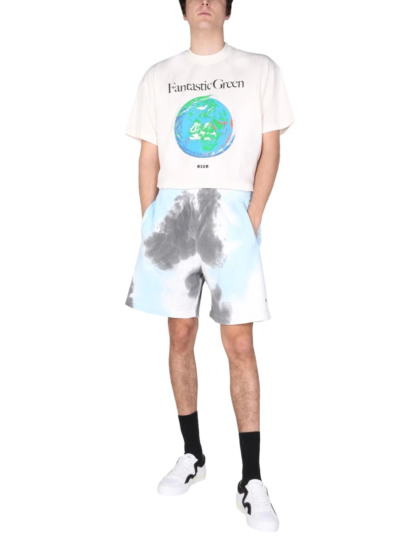 TIE DYE PATTERN BERMUDA