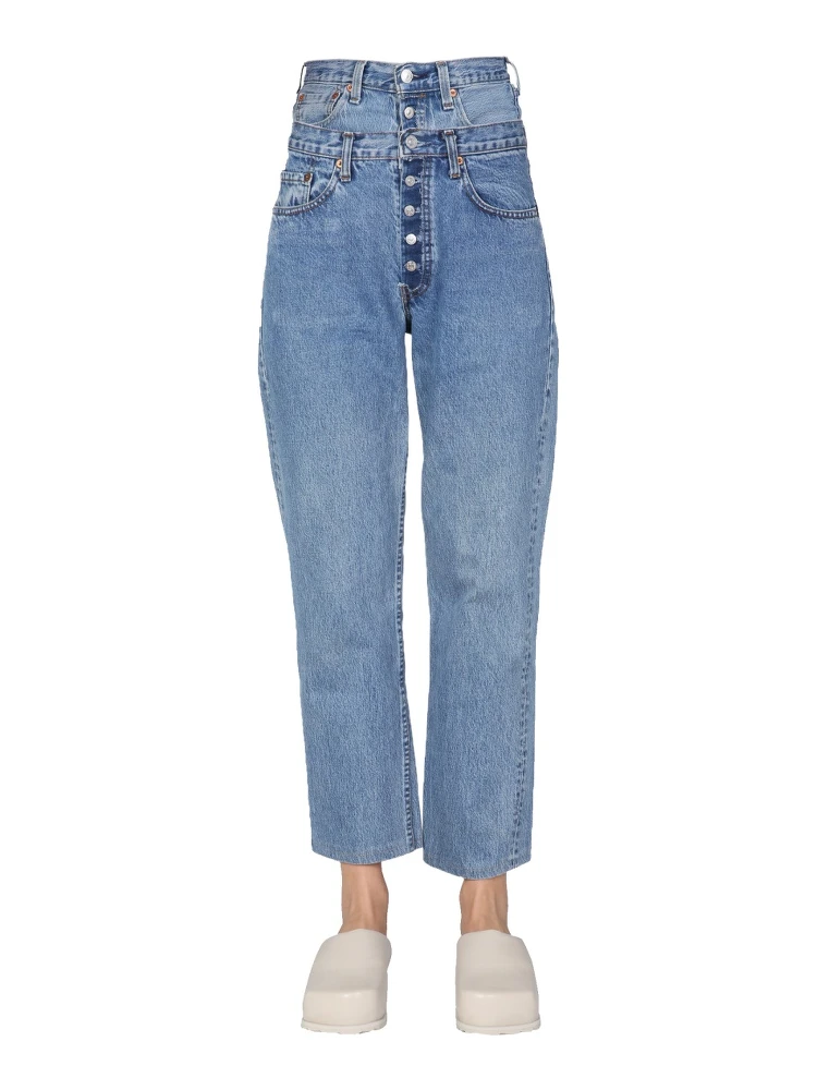 DOUBLE WAIST JEANS