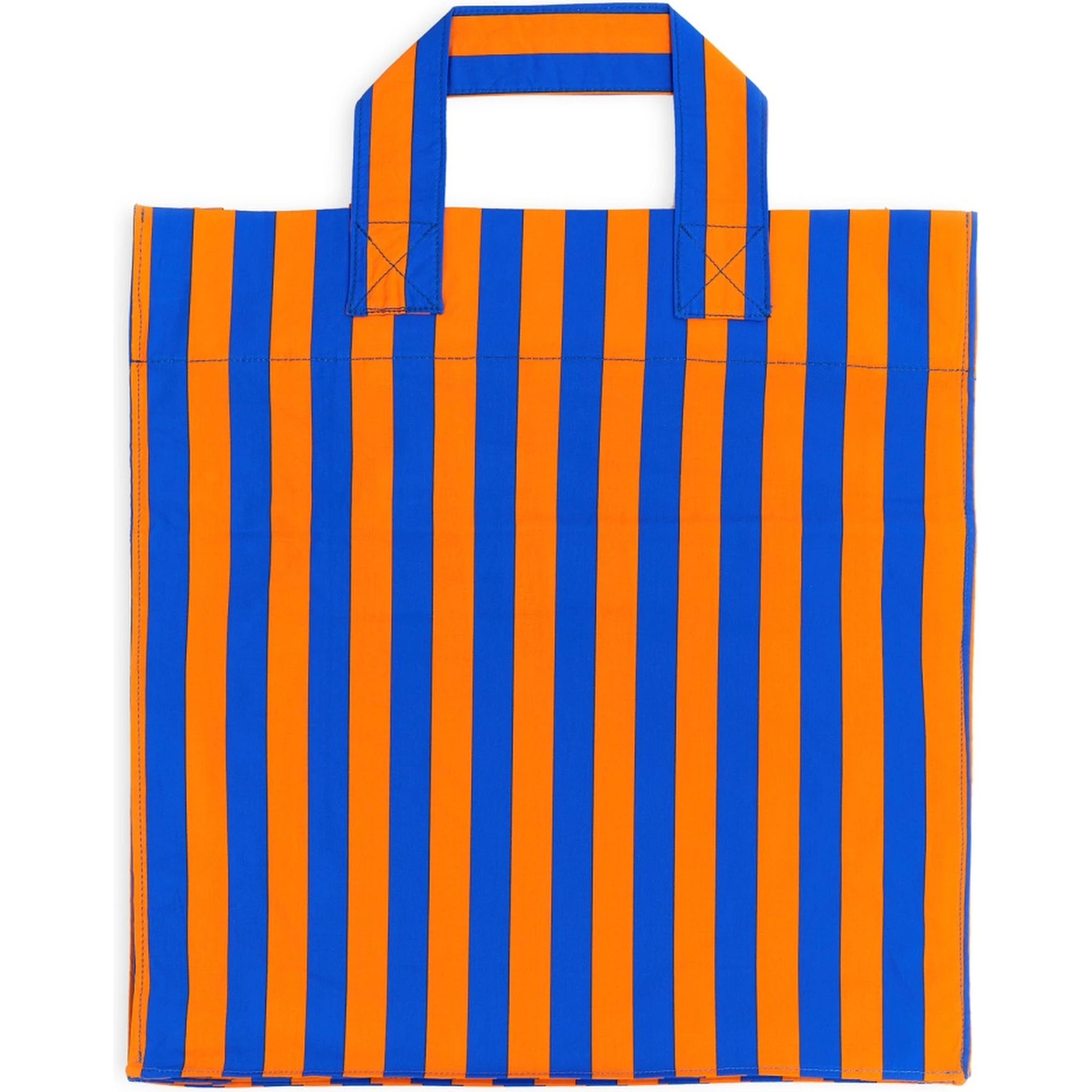 SHOPPER BAG WITH STRIPED PATTERN